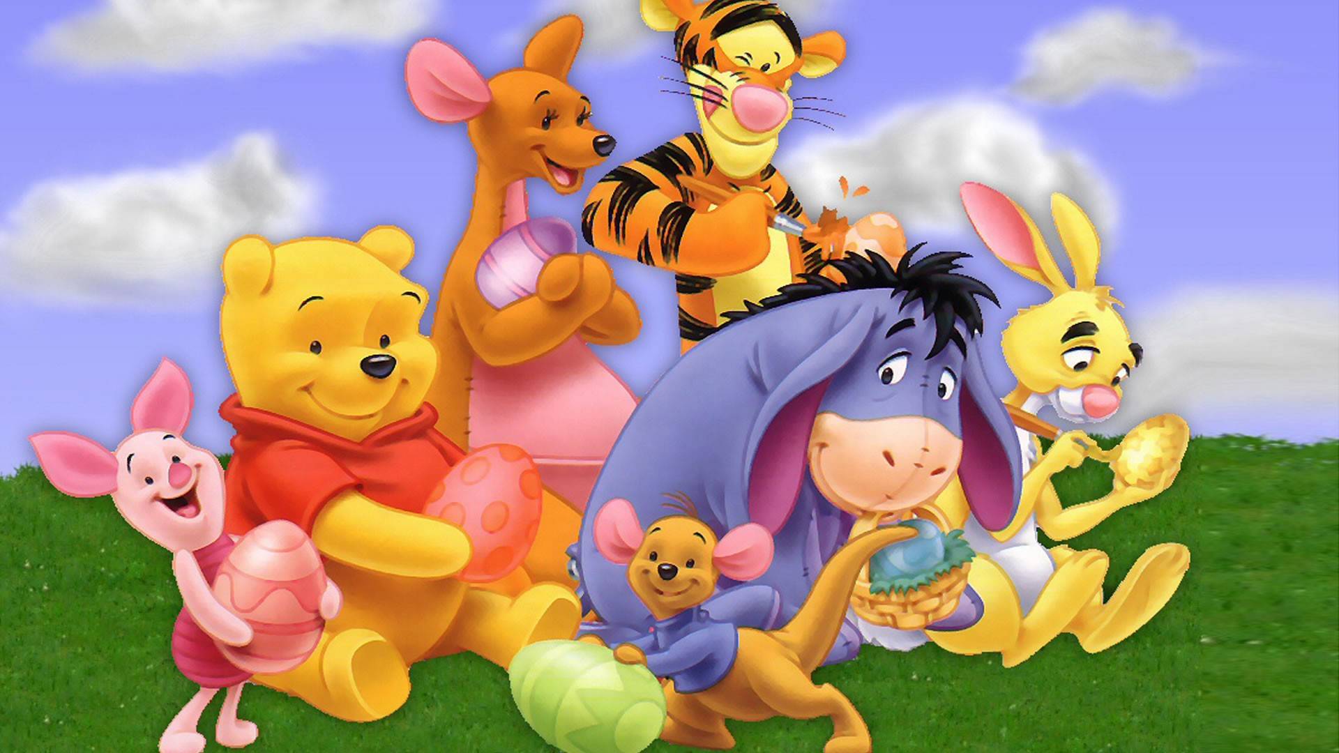 1920x1080 Winnie The Pooh And Friends hình nền