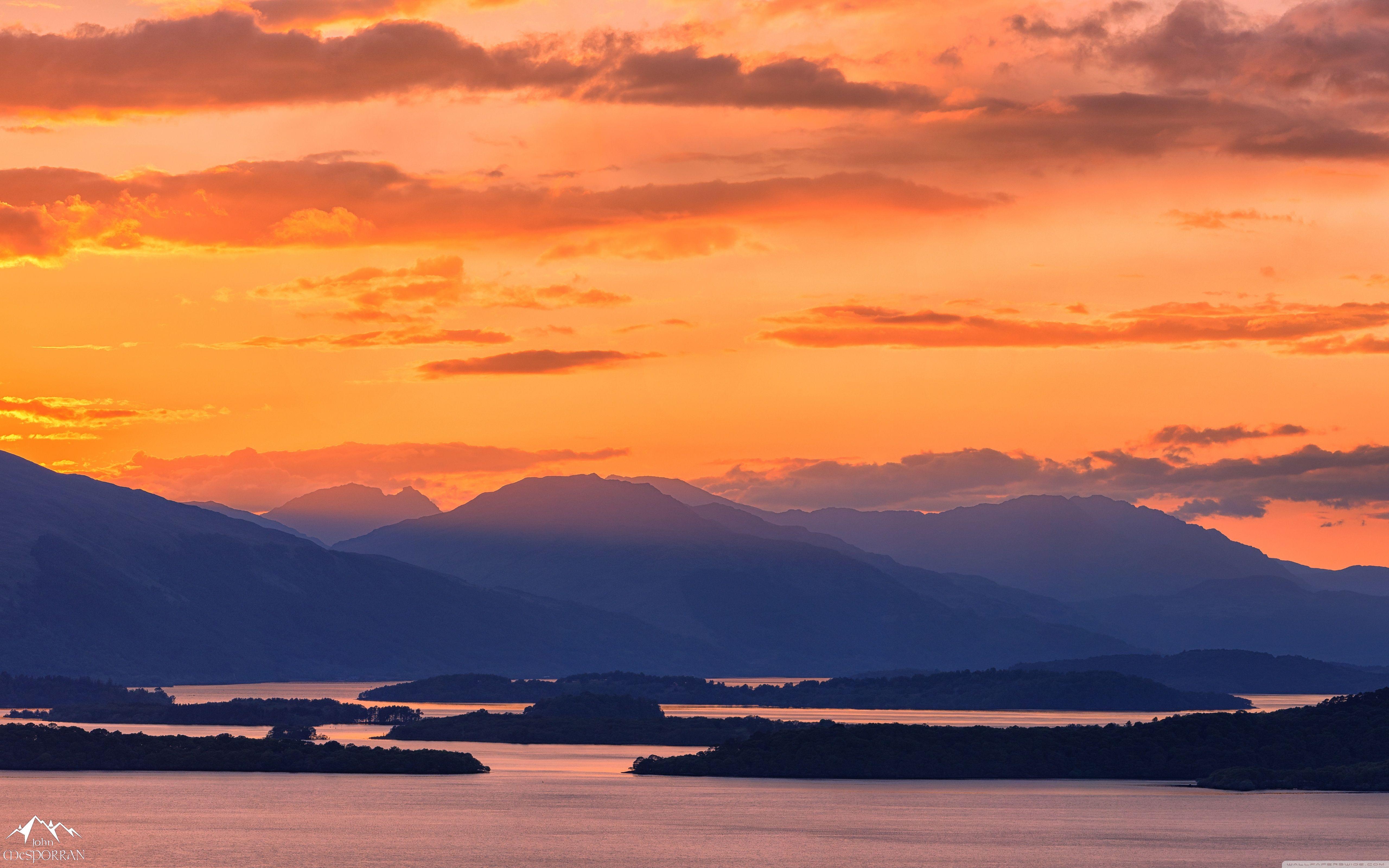 5120x3200 Mountain Wallpaper Sunset