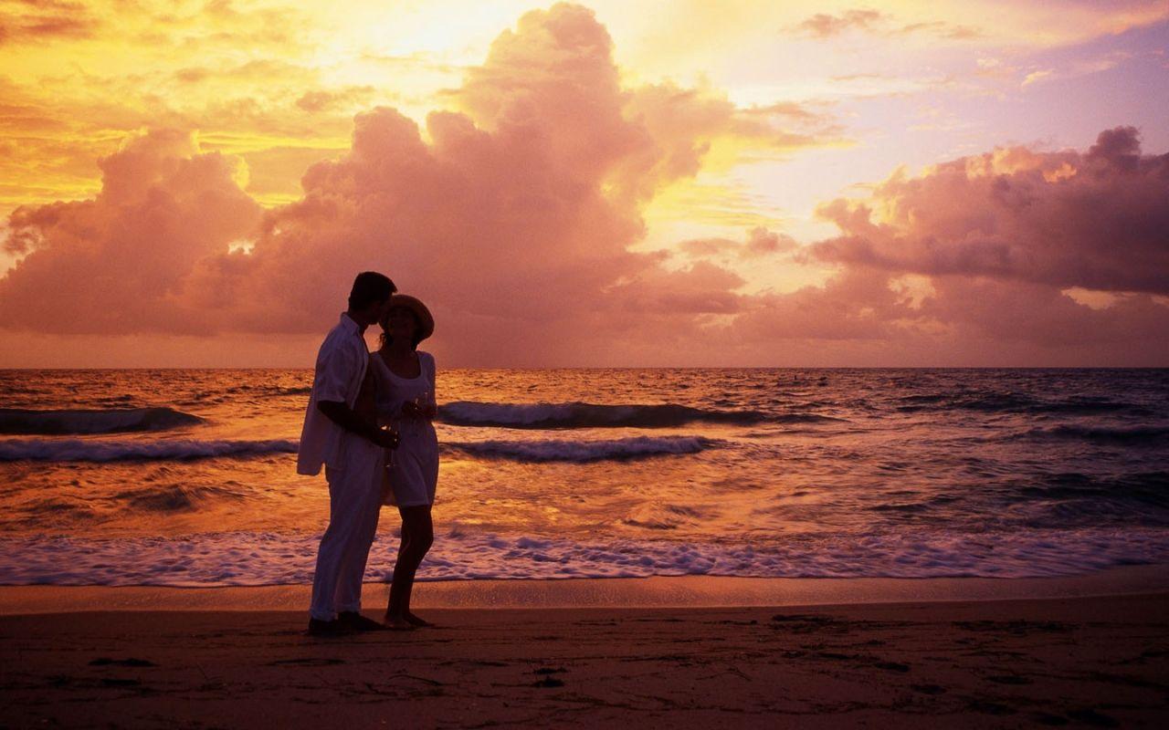 1280x800 Couple Love Beach HD Wallpaper 325 - Couple Love Beach HD