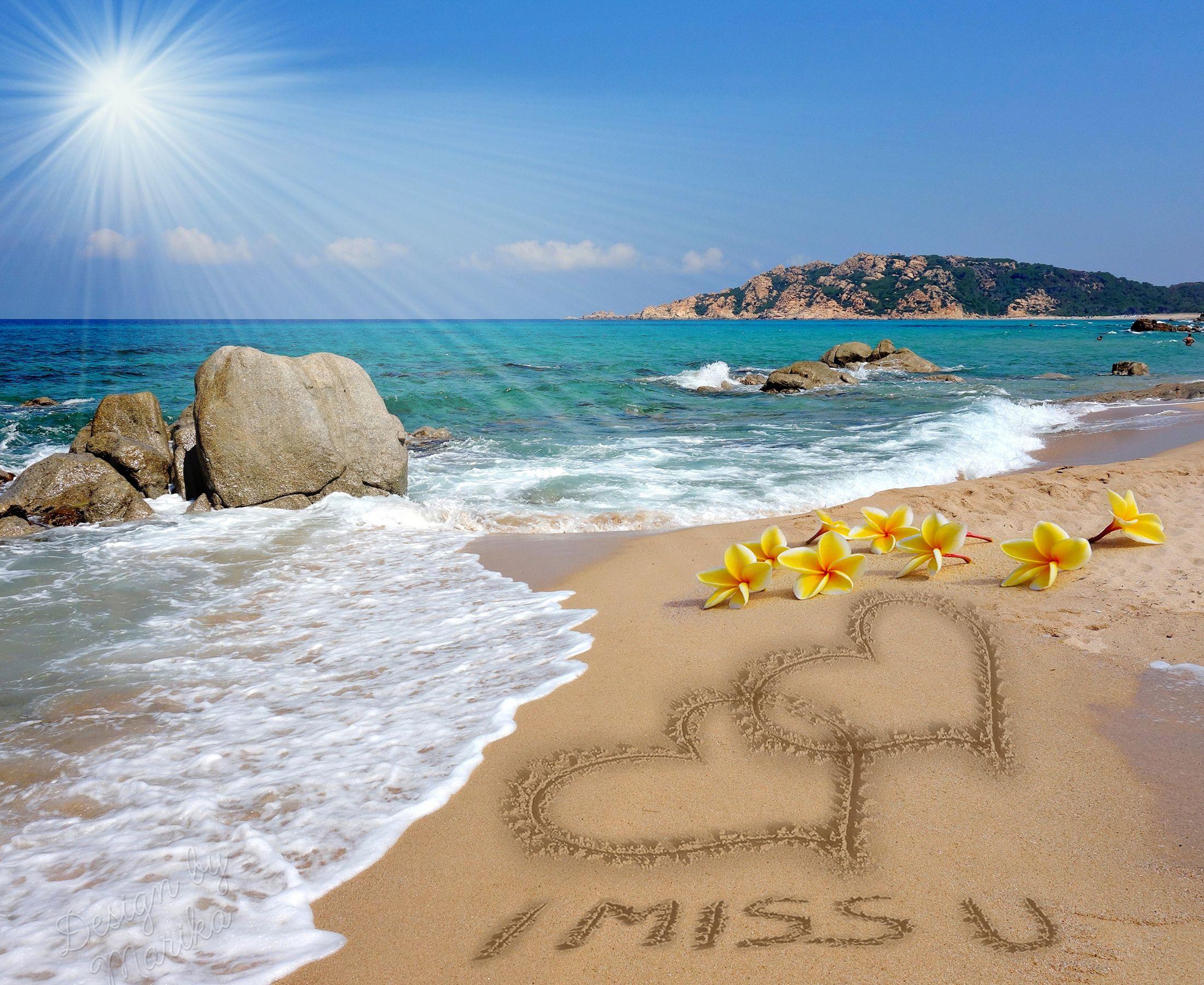 2200x1800 Download wallpaper sand, beach, love, romance, heart, figure, love