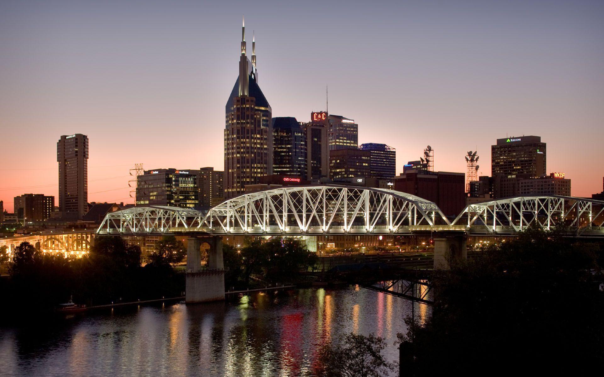 1920x1200 nashville pics. Nashville Skyline Picture Travel photo