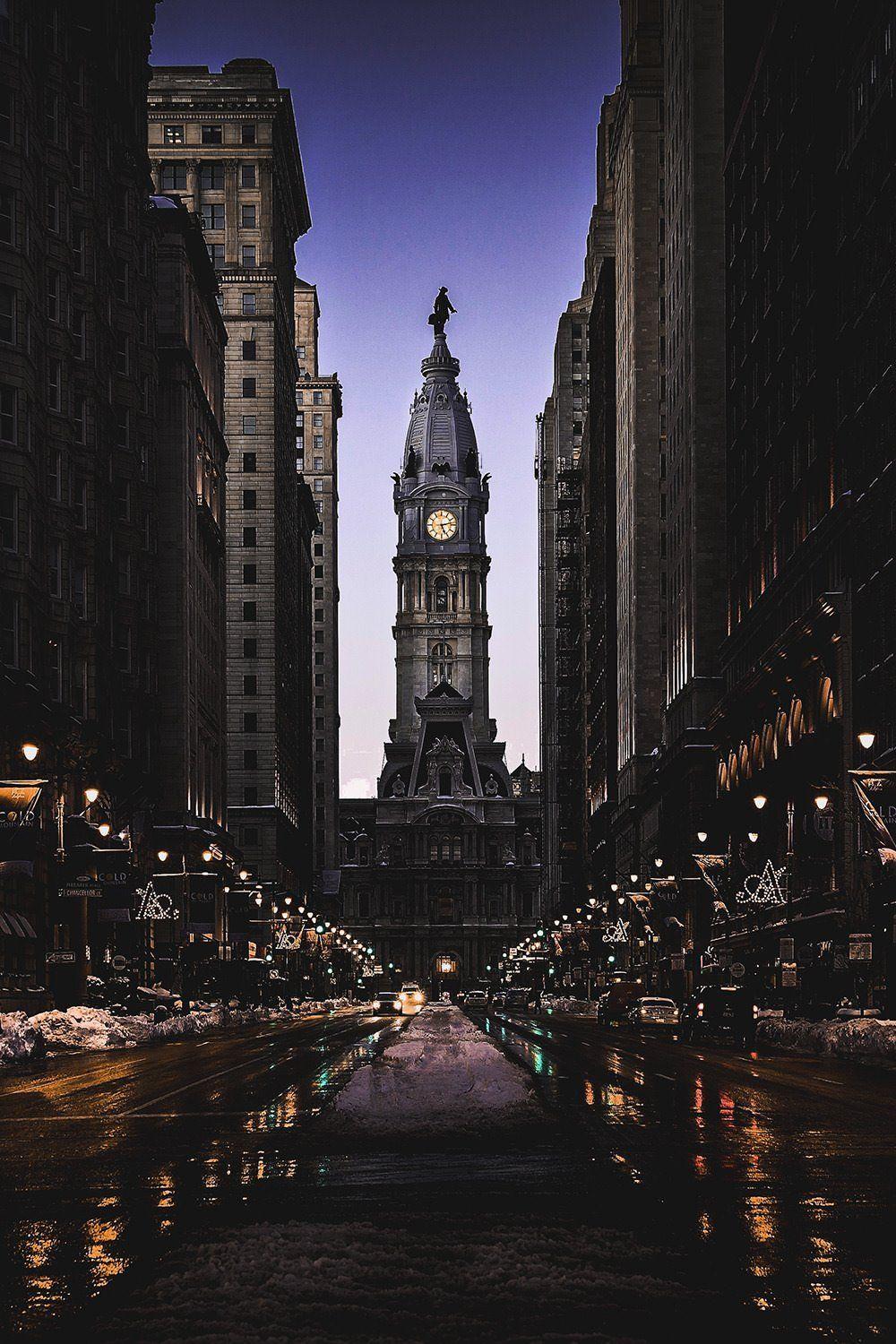 1000x1500 Philadelphia's City Hall Viewed From Broad Street X Post /r