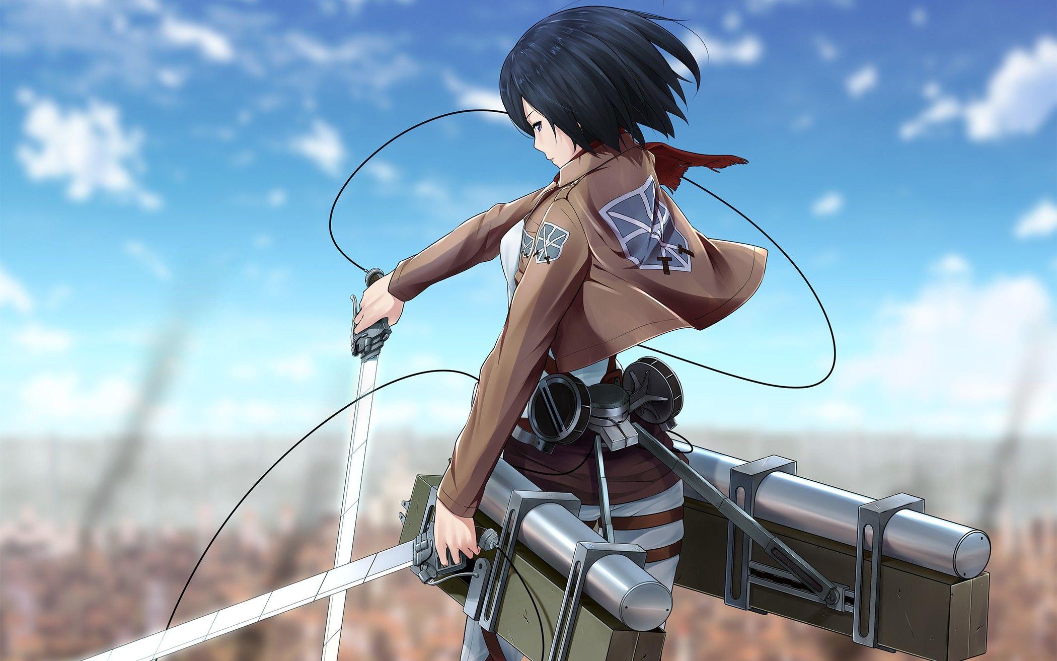 mikasa ackerman 30 2K wallpaper download