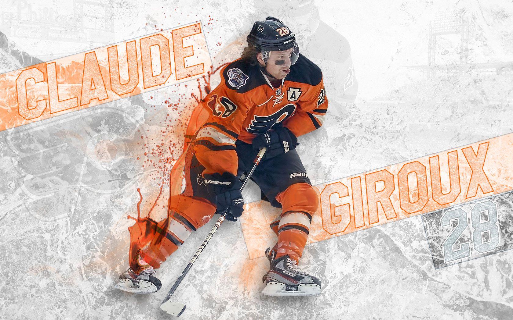 1680x1050 Free download NHL Wallpaper Claude Giroux Philadelphia Flyers