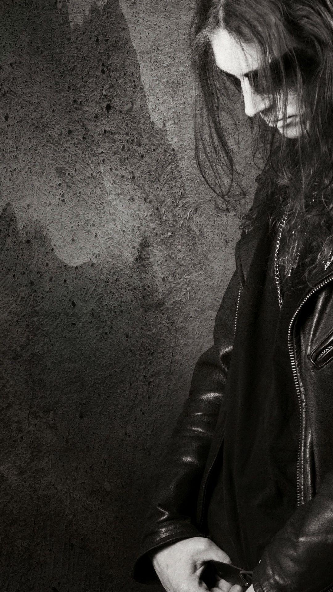 1080x1920 Black Metal Background
