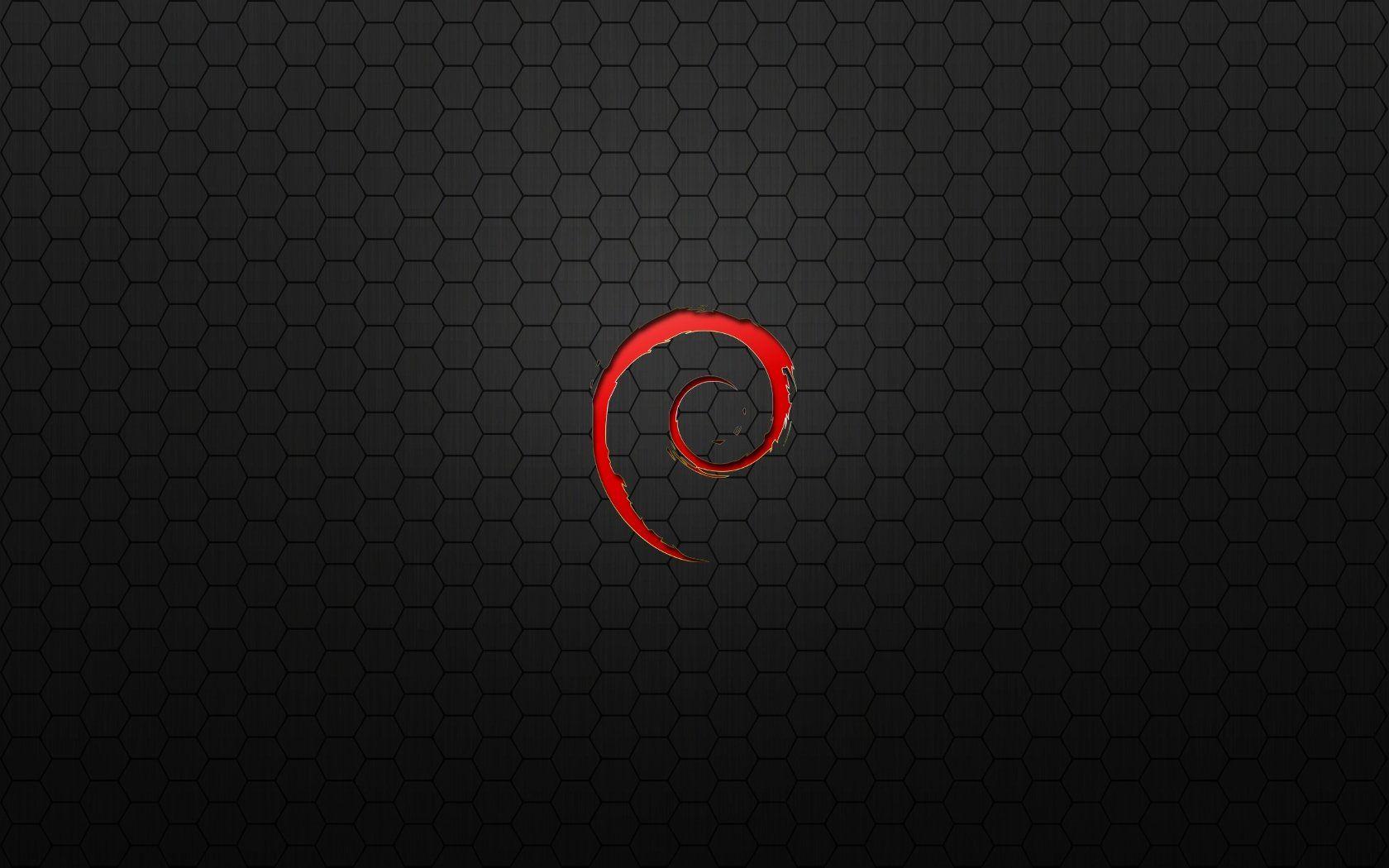 1680x1050 Debian Red Metal Hex