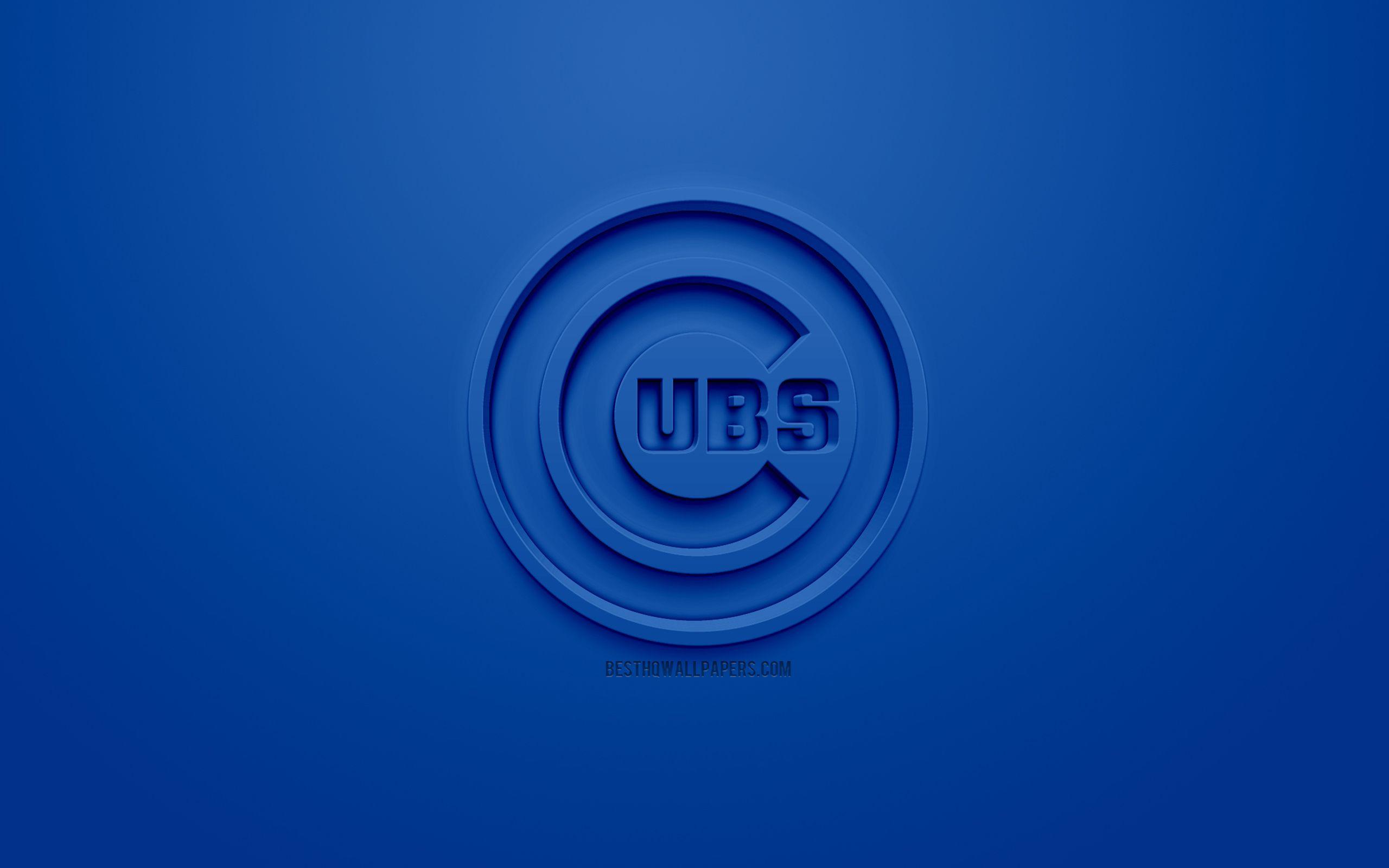2560x1600 Download wallpaper Chicago Cubs, American baseball club, creative