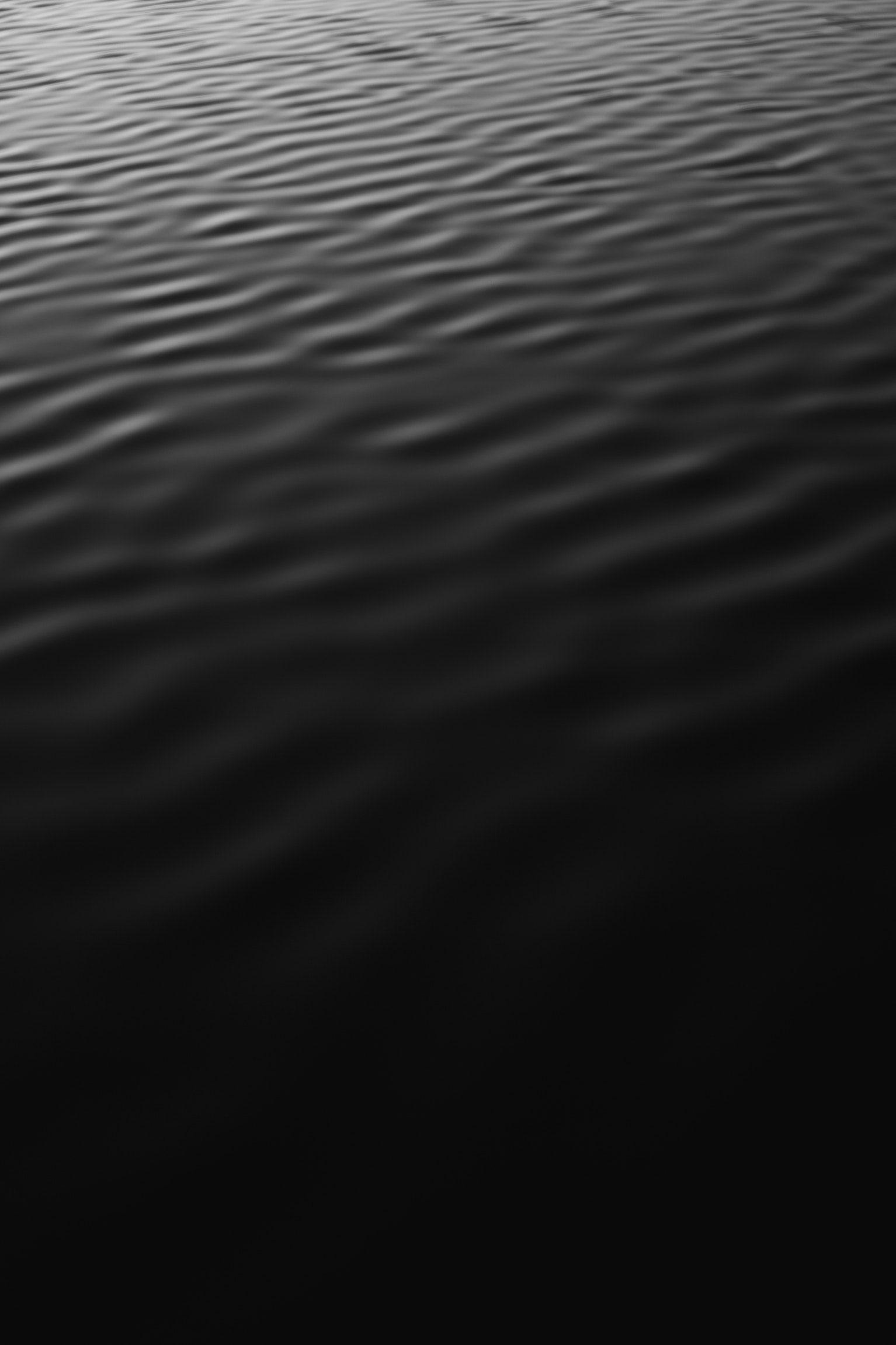 1534x2300 Ripple, water, black and white and texture HD photo