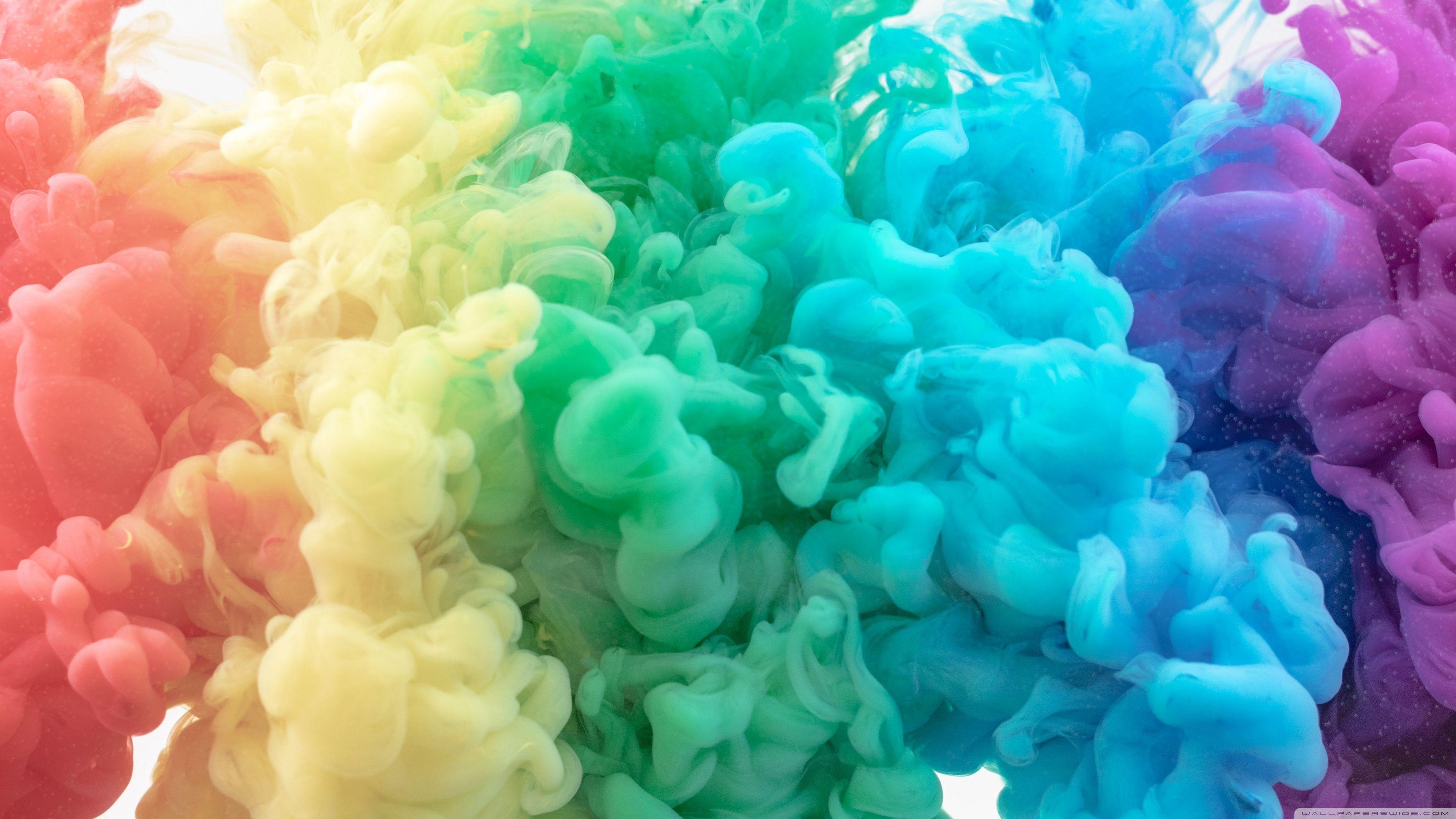 3554x1999 Colorful Rainbow Ink in Water Ultra HD Desktop Background Wallpaper for 4K UHD TV : Widescreen & UltraWide Desktop & Laptop : Multi Display, Dual Monitor : Tablet