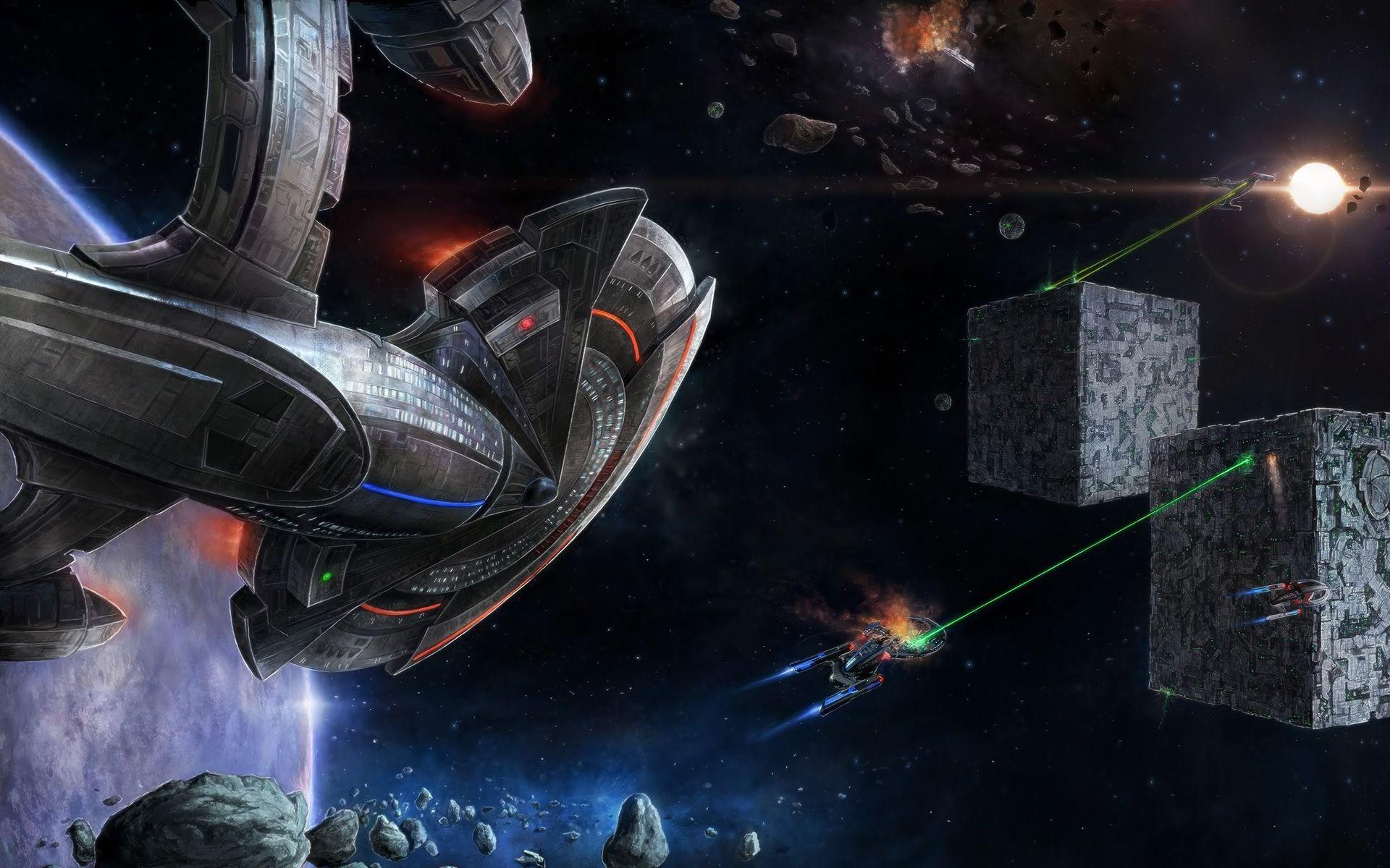 1920x1200 Star Trek Borg Cube Wallpaper