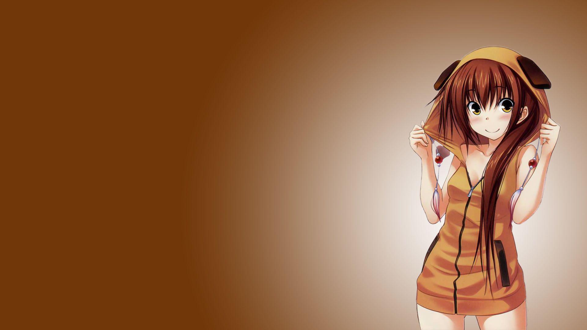 1920x1080 Anime Girl Wearing A Hoodie HD Wallpaperx1080