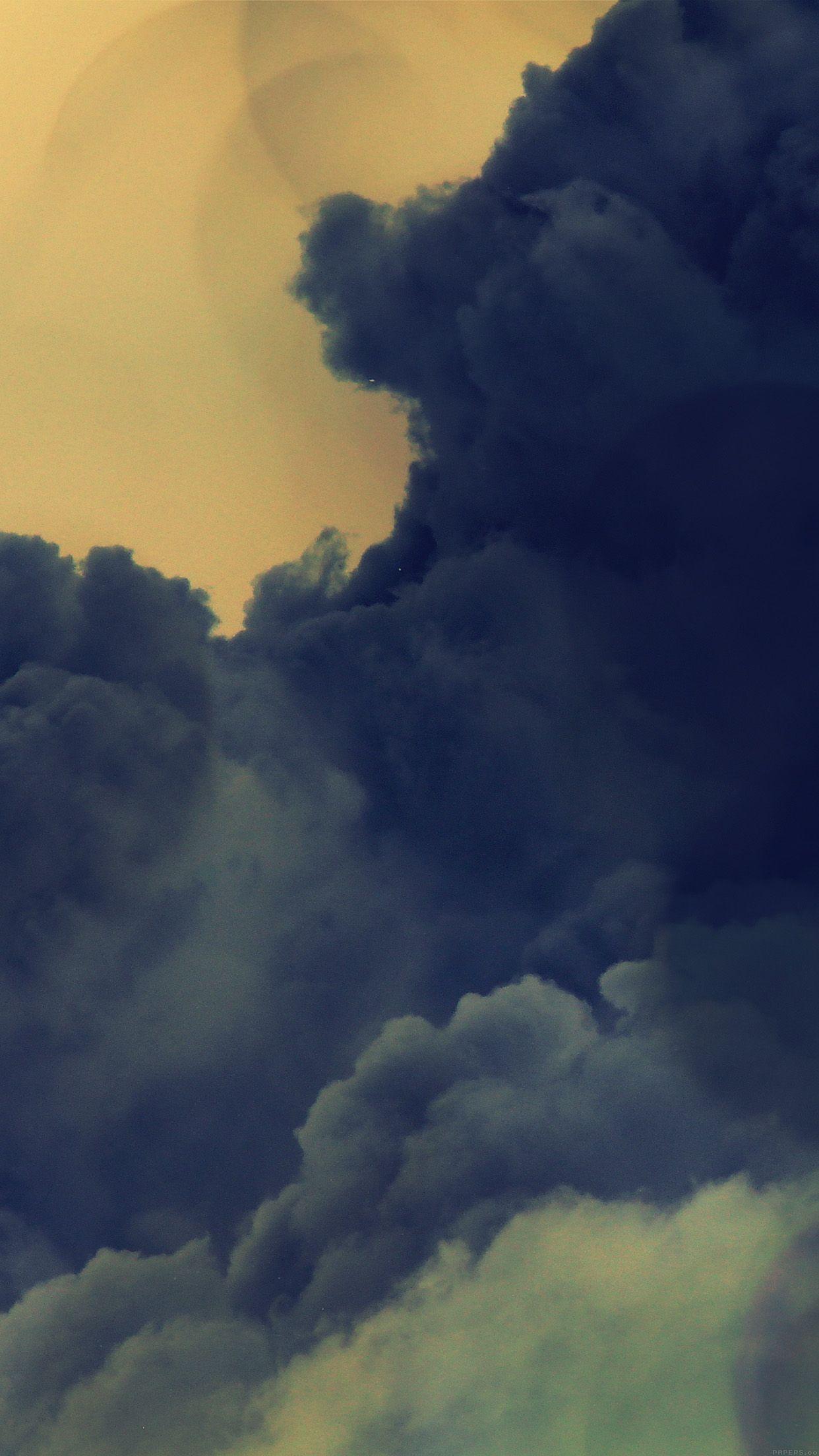 1242x2208 Sky Cloud Green Yellow Flare Nature Clear