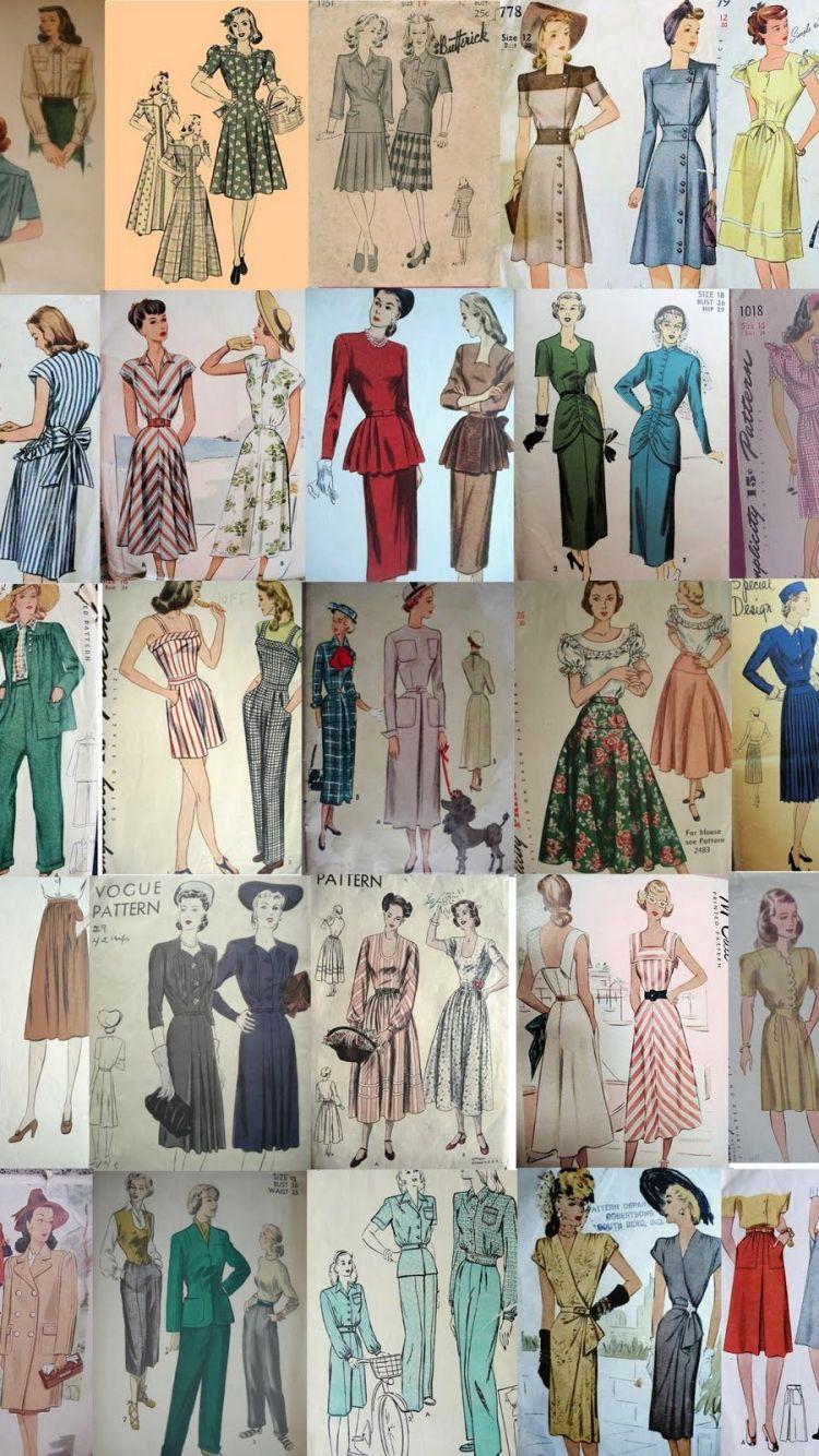 750x1334 Free download image 1940 Fashion Patterns PC Android iPhone