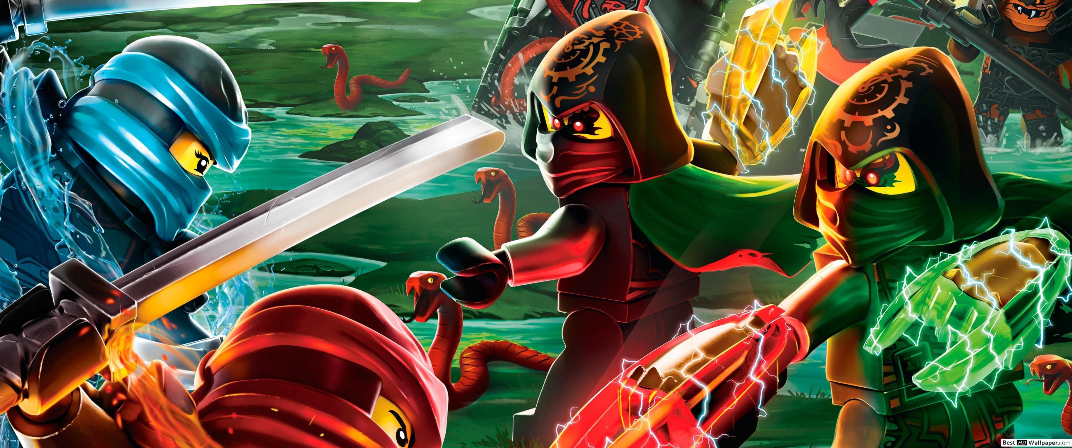 3440x1440 Lego ninjago: Masters of spinjitzu HD wallpaper download