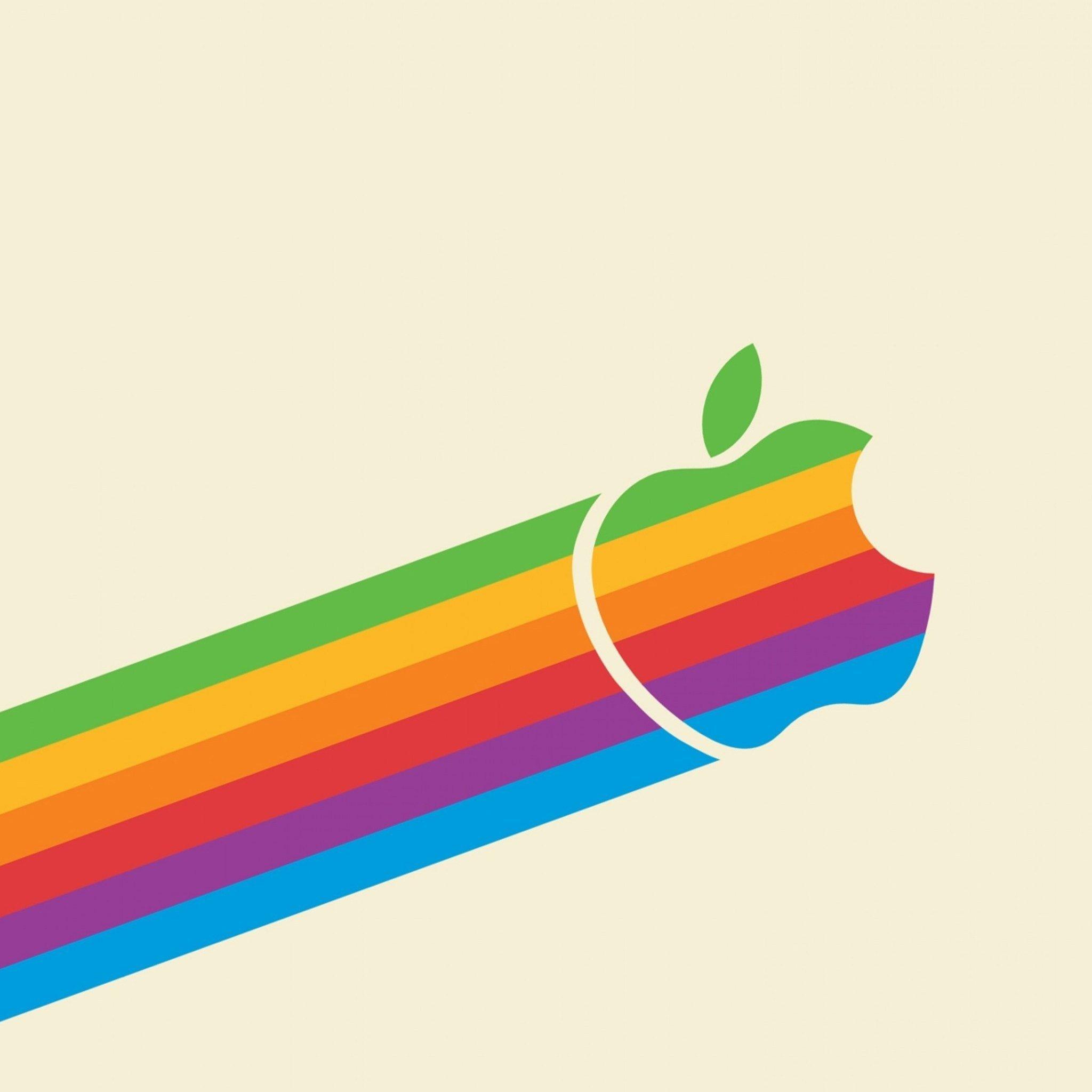 2048x2048 Old Fashion Apple Wallpaper for iPhone Pro Max, X, 7