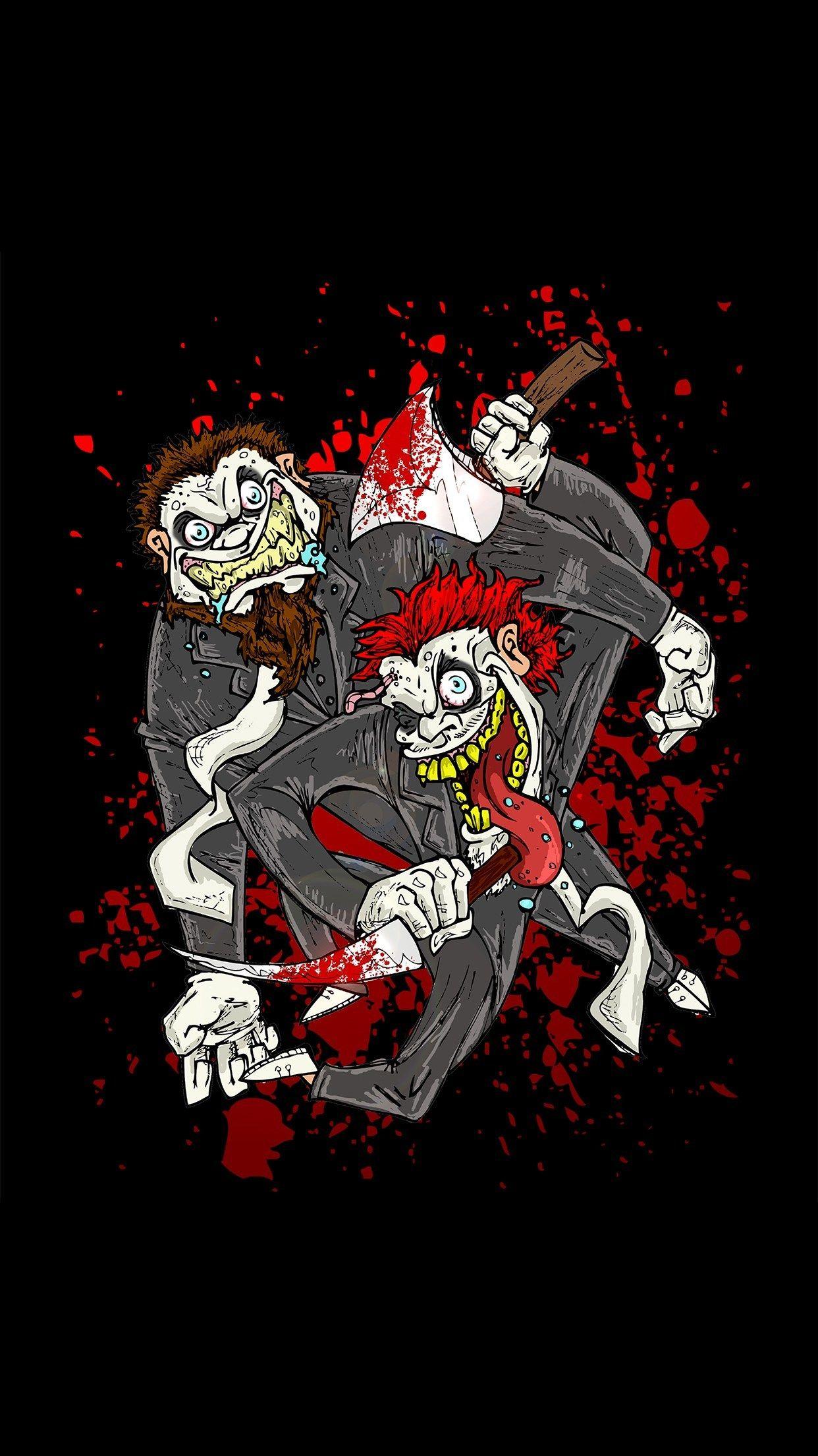 1242x2208 Twiztid Bloody Toons Wallpaper for iPhone Pro Max, X, 6