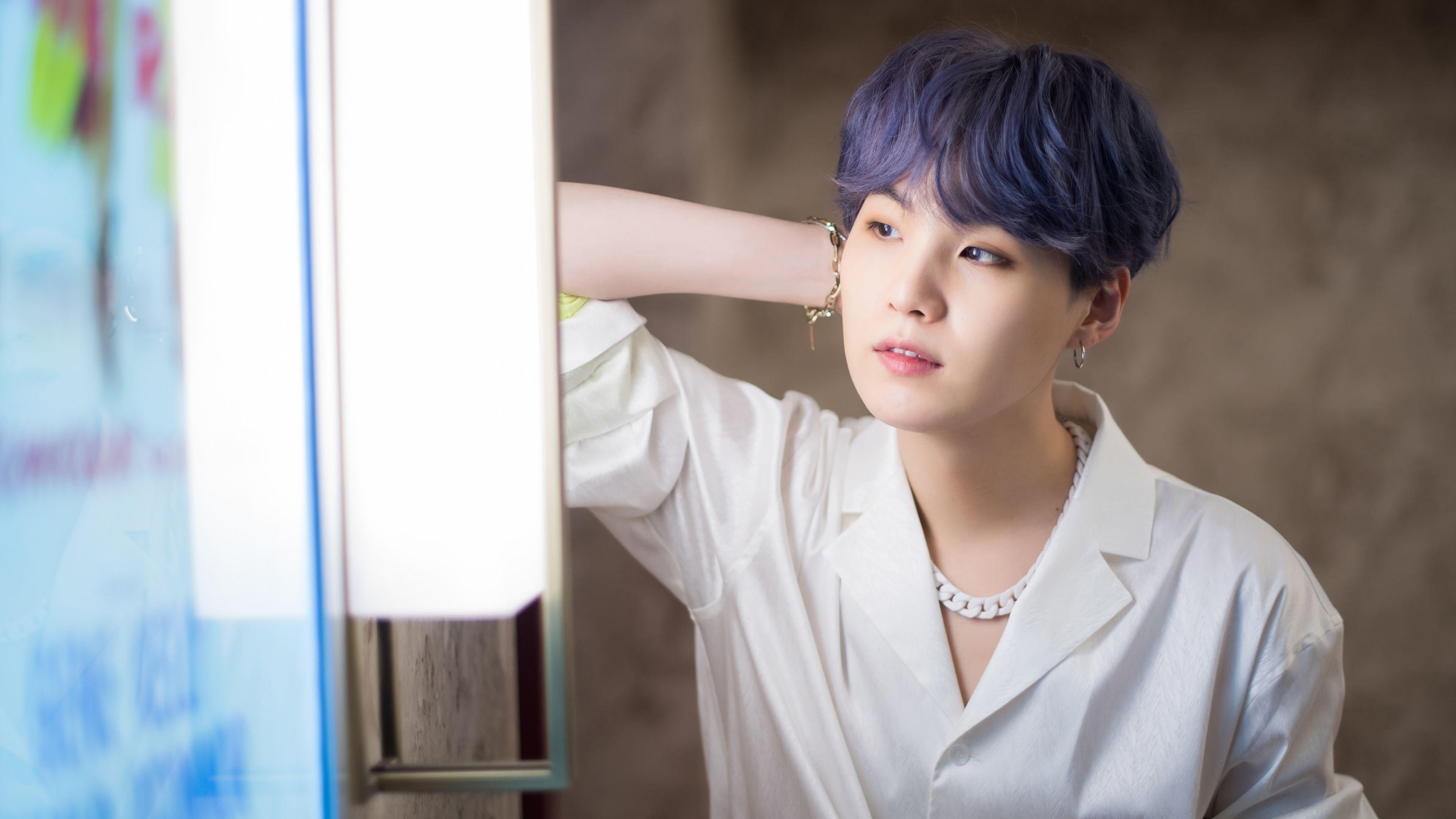 3840x2160 Suga BTS Boy With Luv 4K Wallpaper