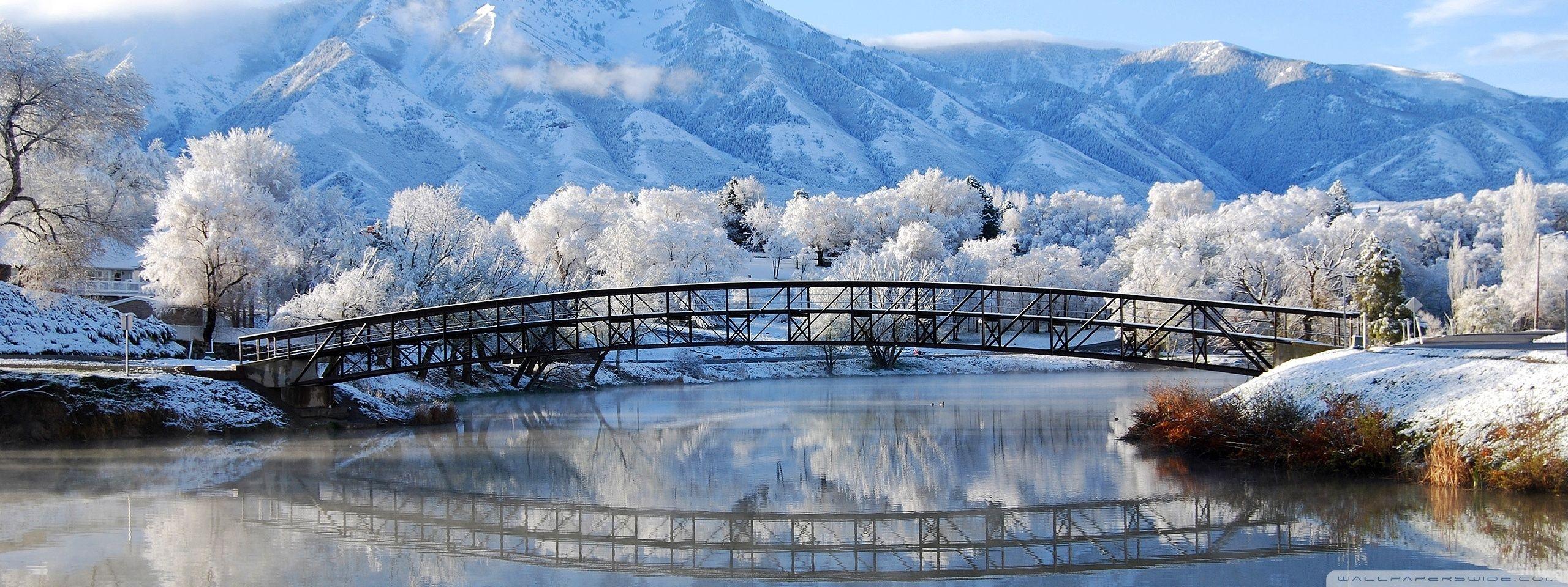 2560x960 Bridge Winter Ultra HD Desktop Background Wallpaper for 4K UHD TV : Multi Display, Dual Monitor : Tablet