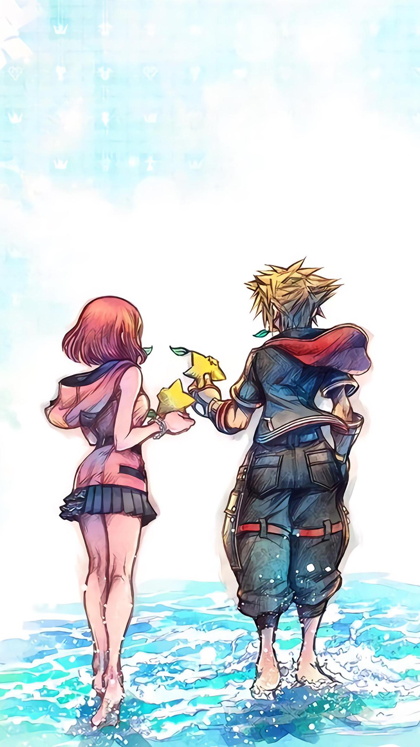 1440x2560 Kingdom Hearts III Re:Mind Wallpaper. Cat with Monocle