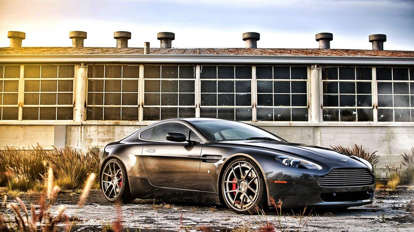 1366x768 Free download Aston Martin V8 Vantage Wallpaper and Background