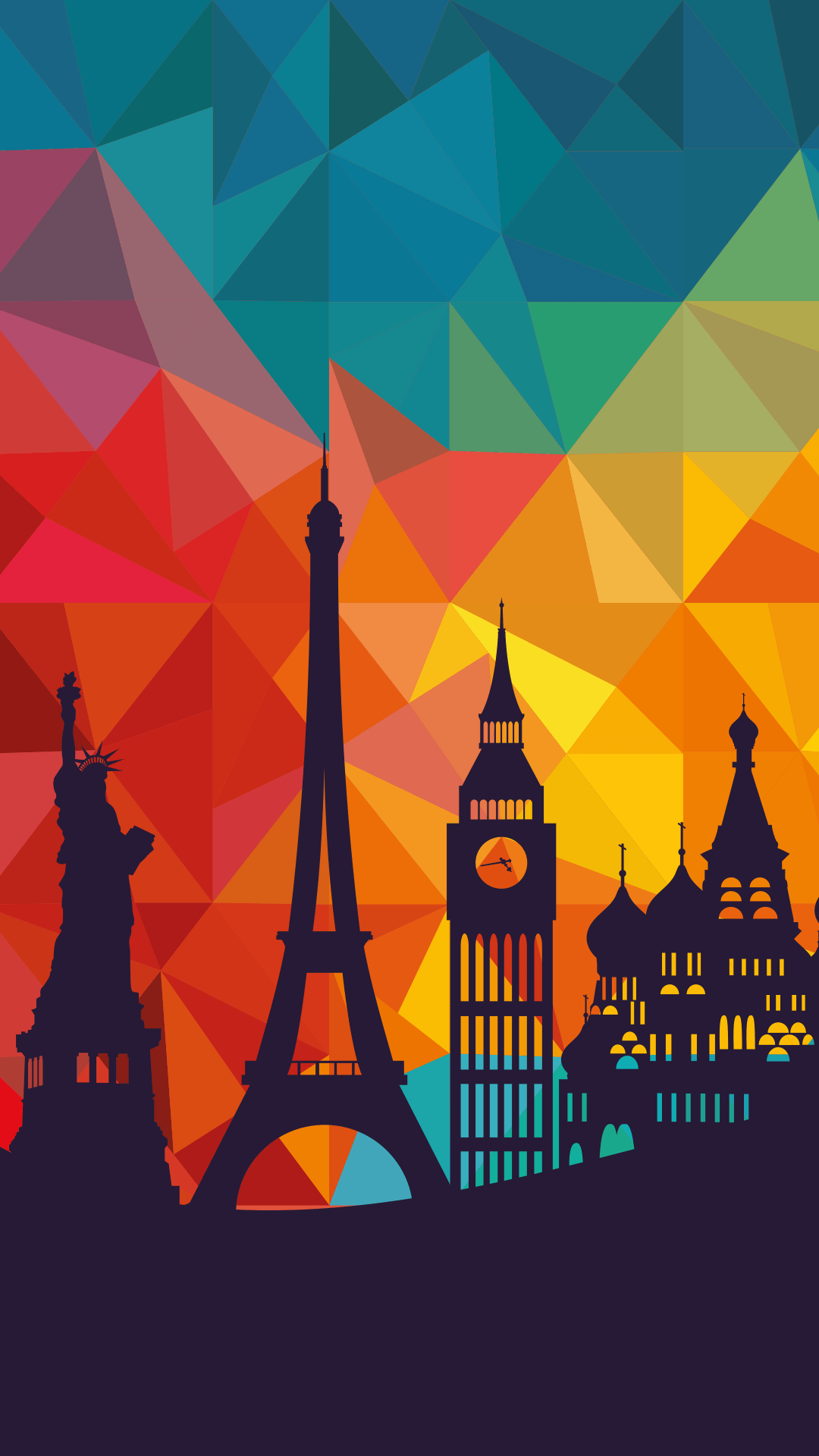 1080x1920 ↑↑TAP AND GET THE FREE APP! Art Creative Multicolor City Paris