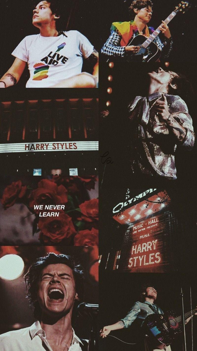 800x1423 Harry Styles // Live on Tour Wallpaper Red aesthetic