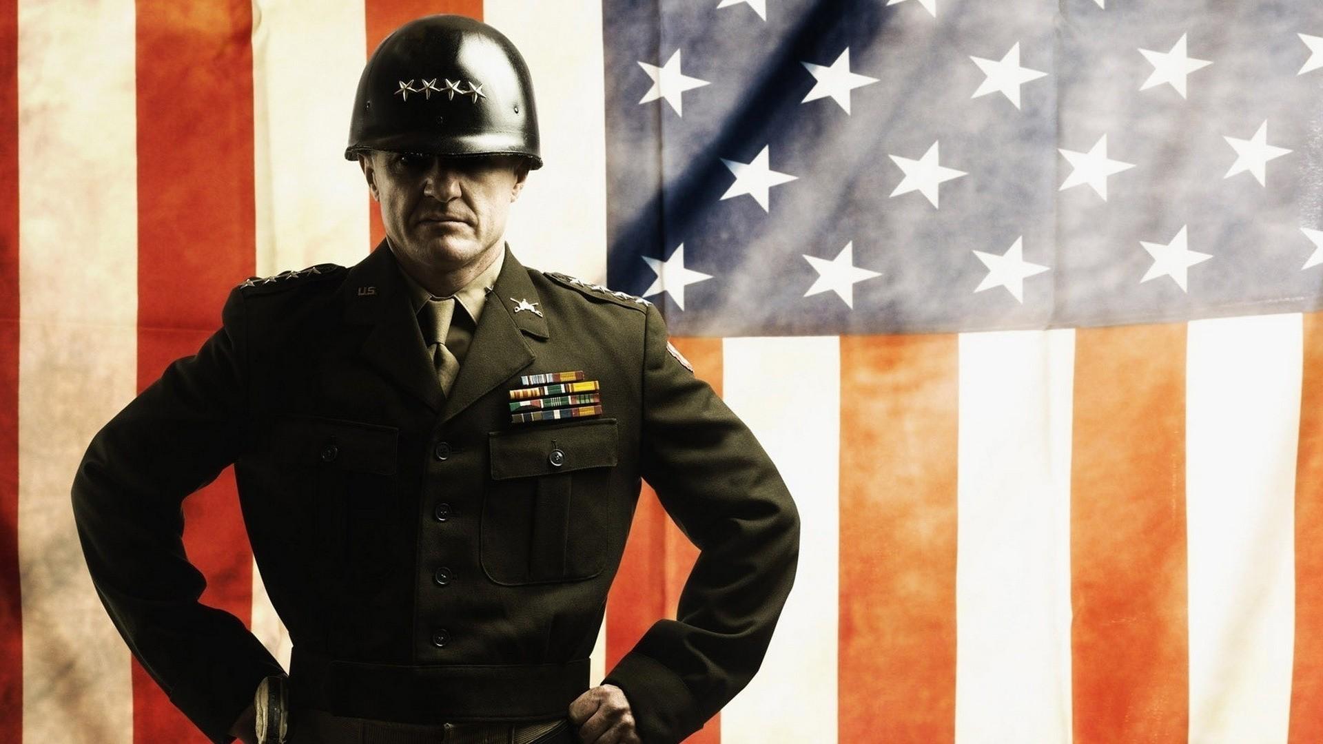 1920x1080 Us army flags soldiers wallpaper