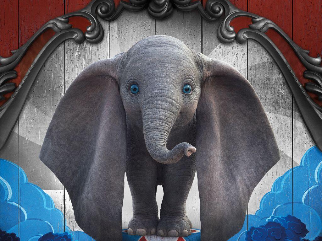 1024x768 Desktop wallpaper dumbo, cute, baby elephant, 2019 movie, HD image, picture, background, bc1771