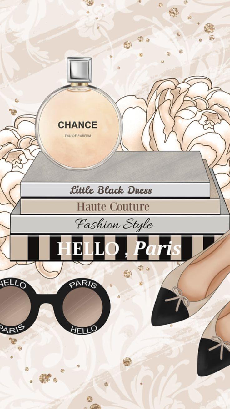 736x1308 Illustration Fashion #WallpaperChanel #wallpaper #chanel