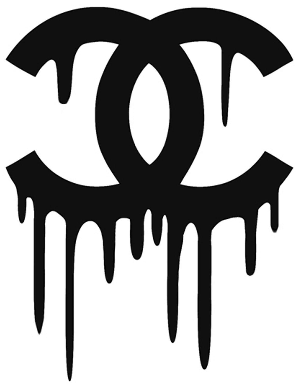 1237x1600 Dripping chanel Logos