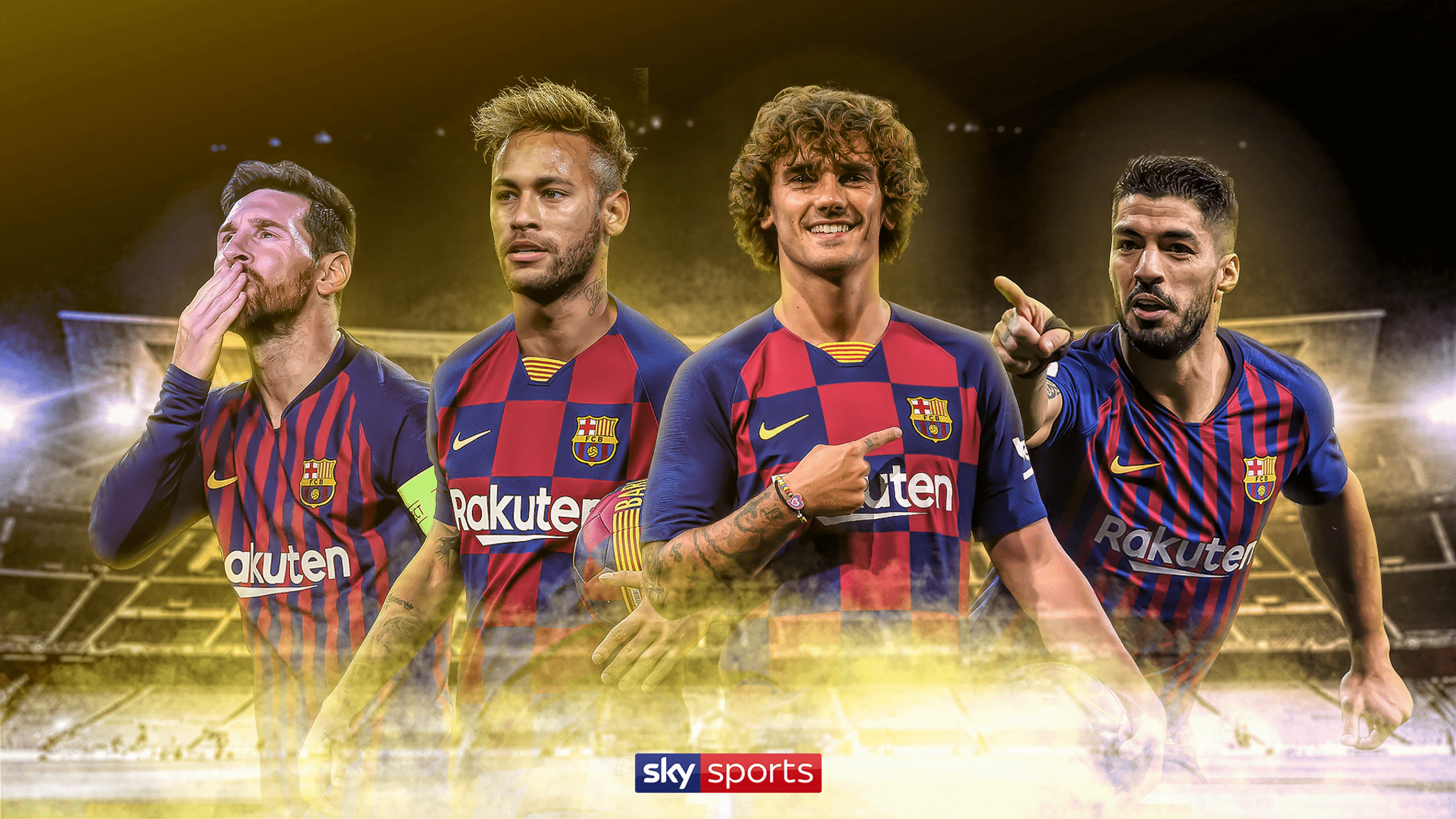 2048x1152 How would Barcelona line up with Neymar, Lionel Messi, Luis Suarez and Antoine Griezmann?