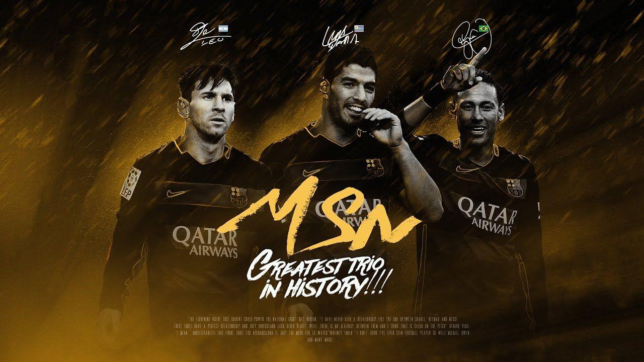 1280x720 PHOTOSHOP SPEED ART [ MSN Messi Suarez Neymar ]