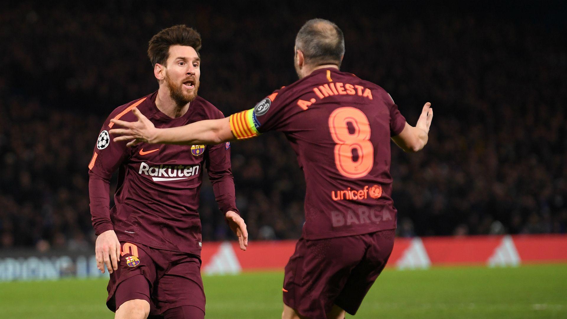 1920x1080 Messi, Neymar, Suarez and Rakitic lead Iniesta tributes