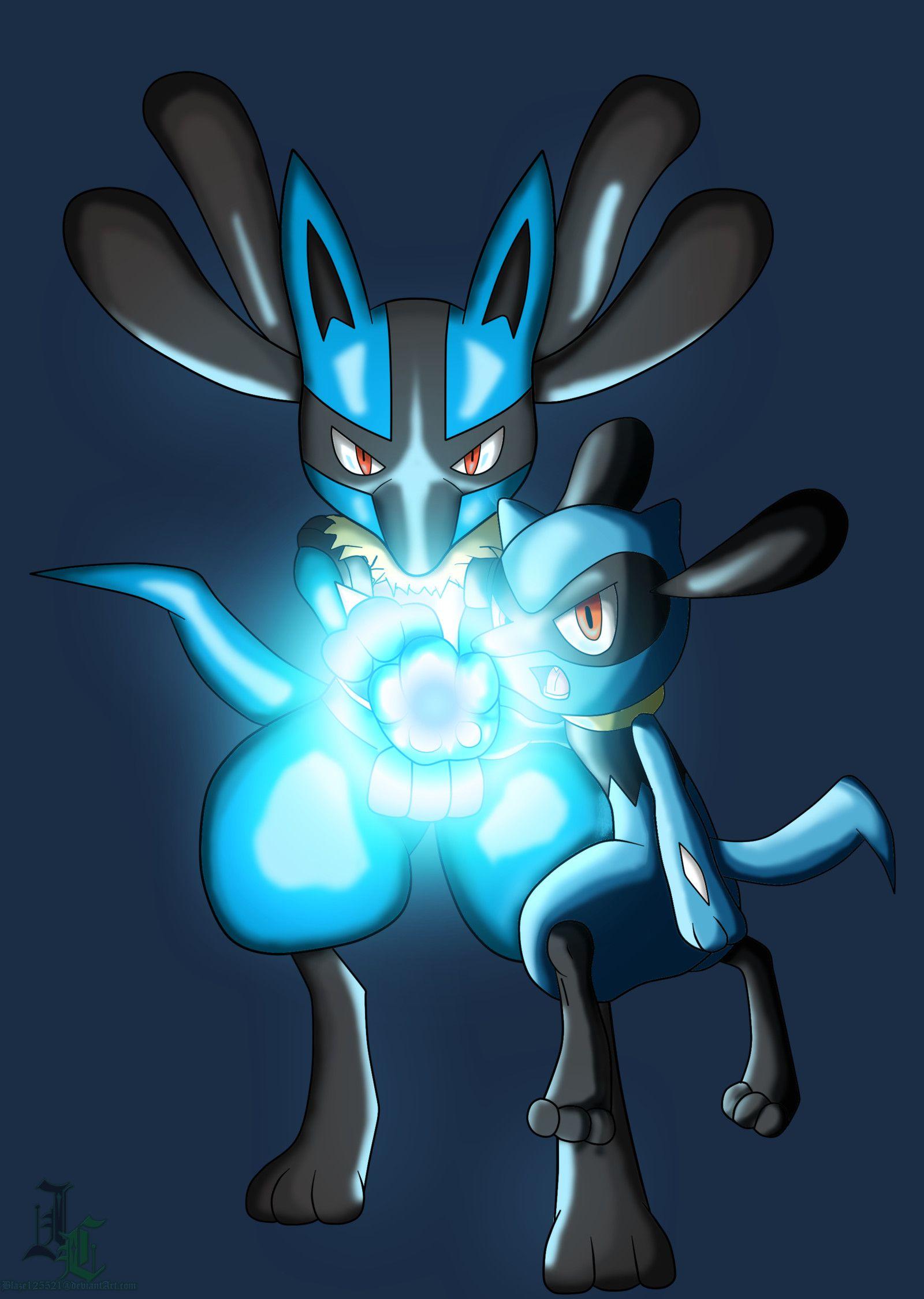1600x2249 Riolu Y Lucario Wallpaper