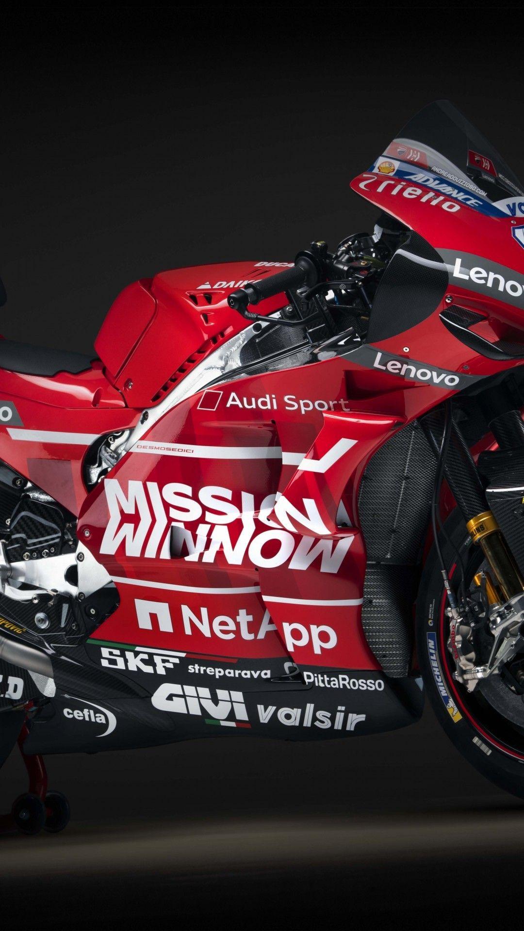 1080x1920 Download 1080x1920 Ducati Desmosedici Gp Red, Racing Bike