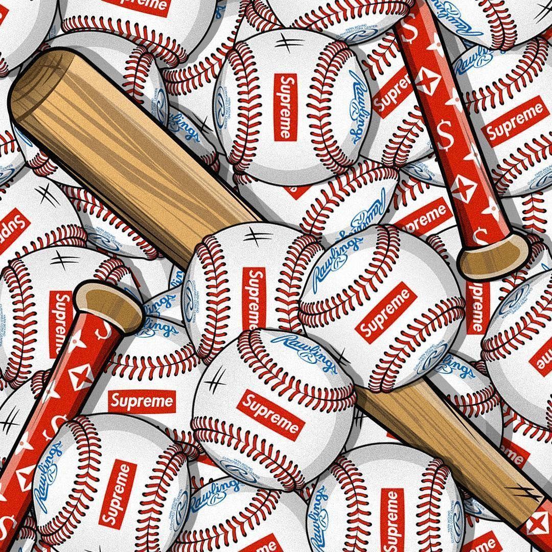 Supreme Baseball Wallpapers - Top Free Supreme Baseball Backgrounds -  WallpaperAccess