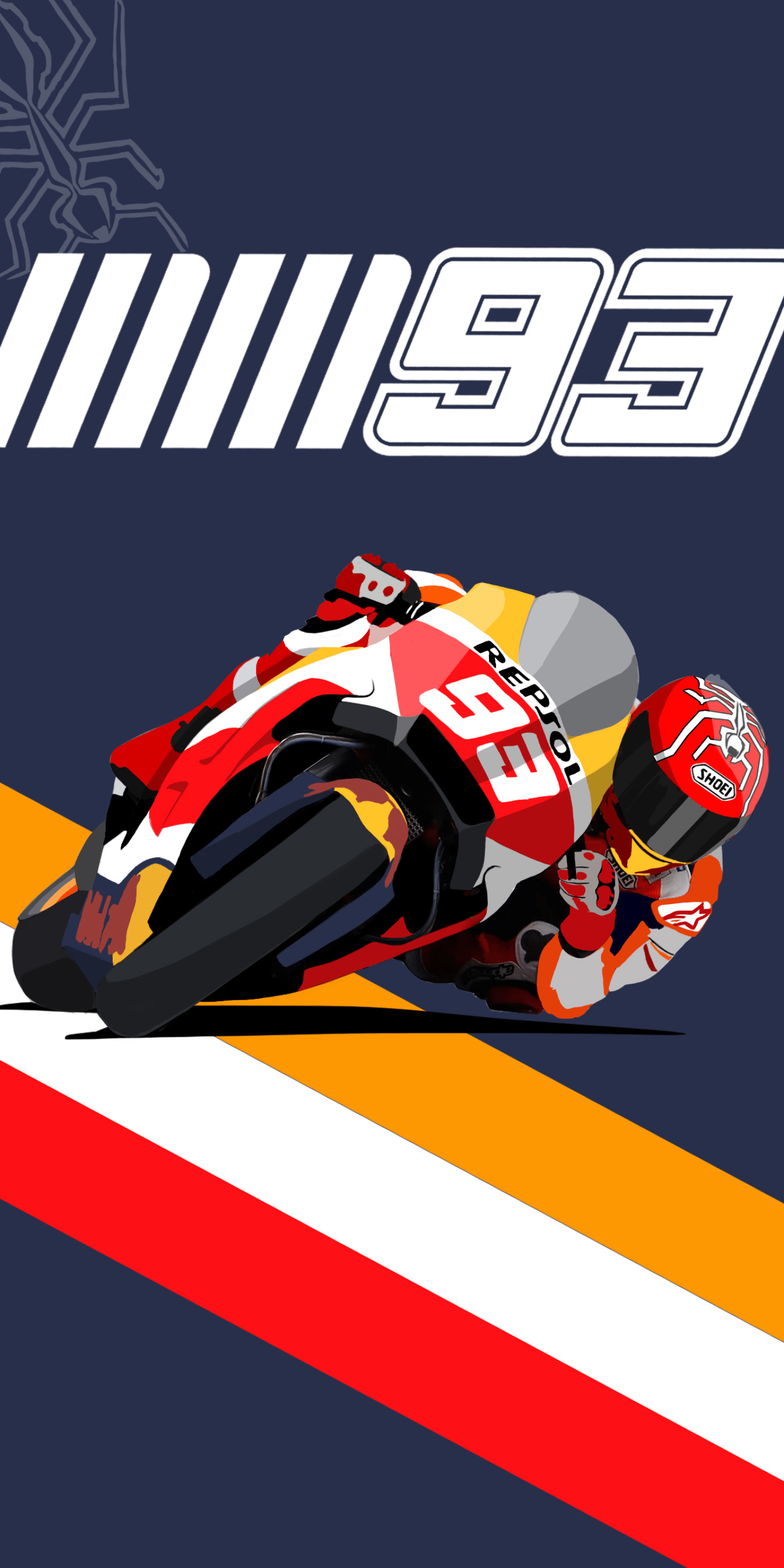 1440x2880 I did something today! MM93 wallpaper for all you Marquez fans out