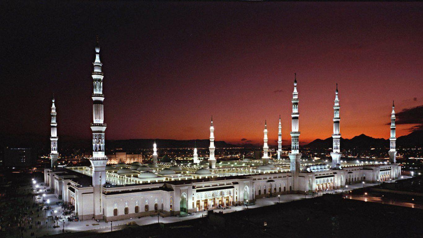 1366x768 Makka Madina Wallpaper