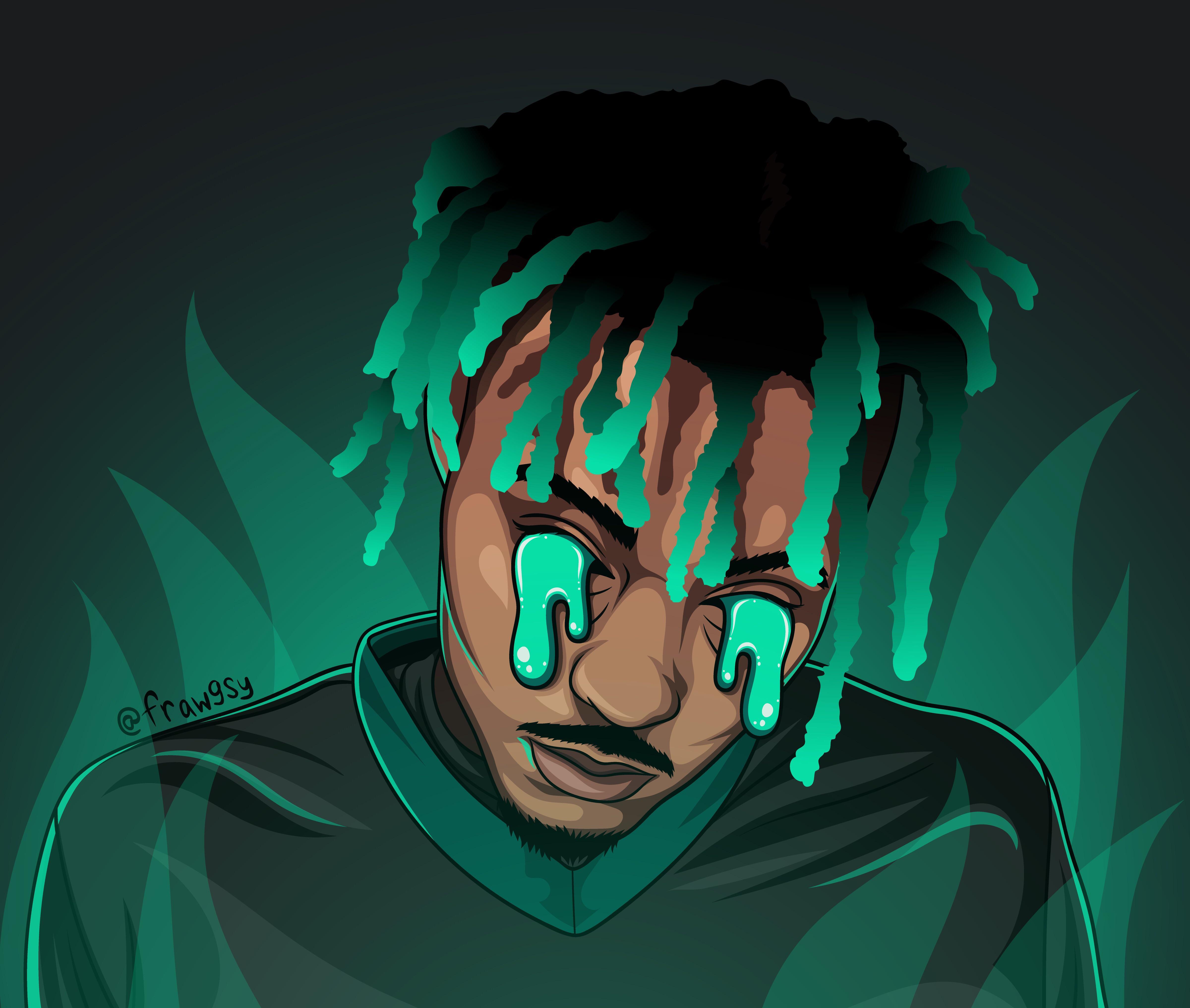 4800x4065 Hình nền Animated Juice Wrld