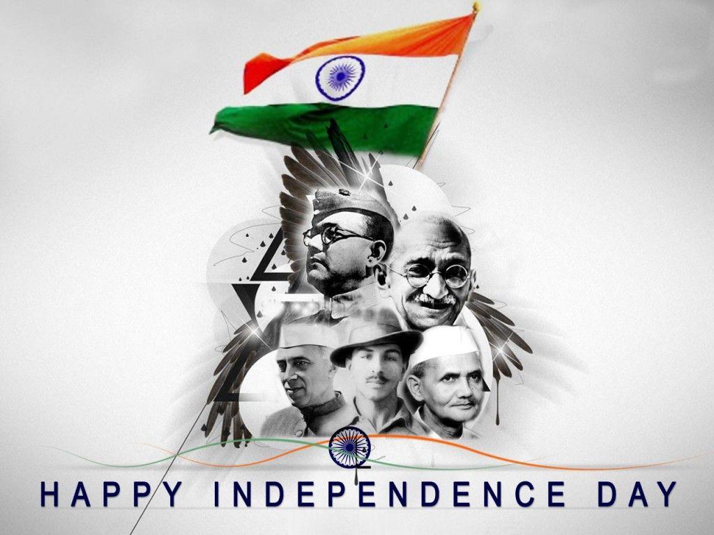 1024x768 Download Independence day HD wallpaper with indian legends