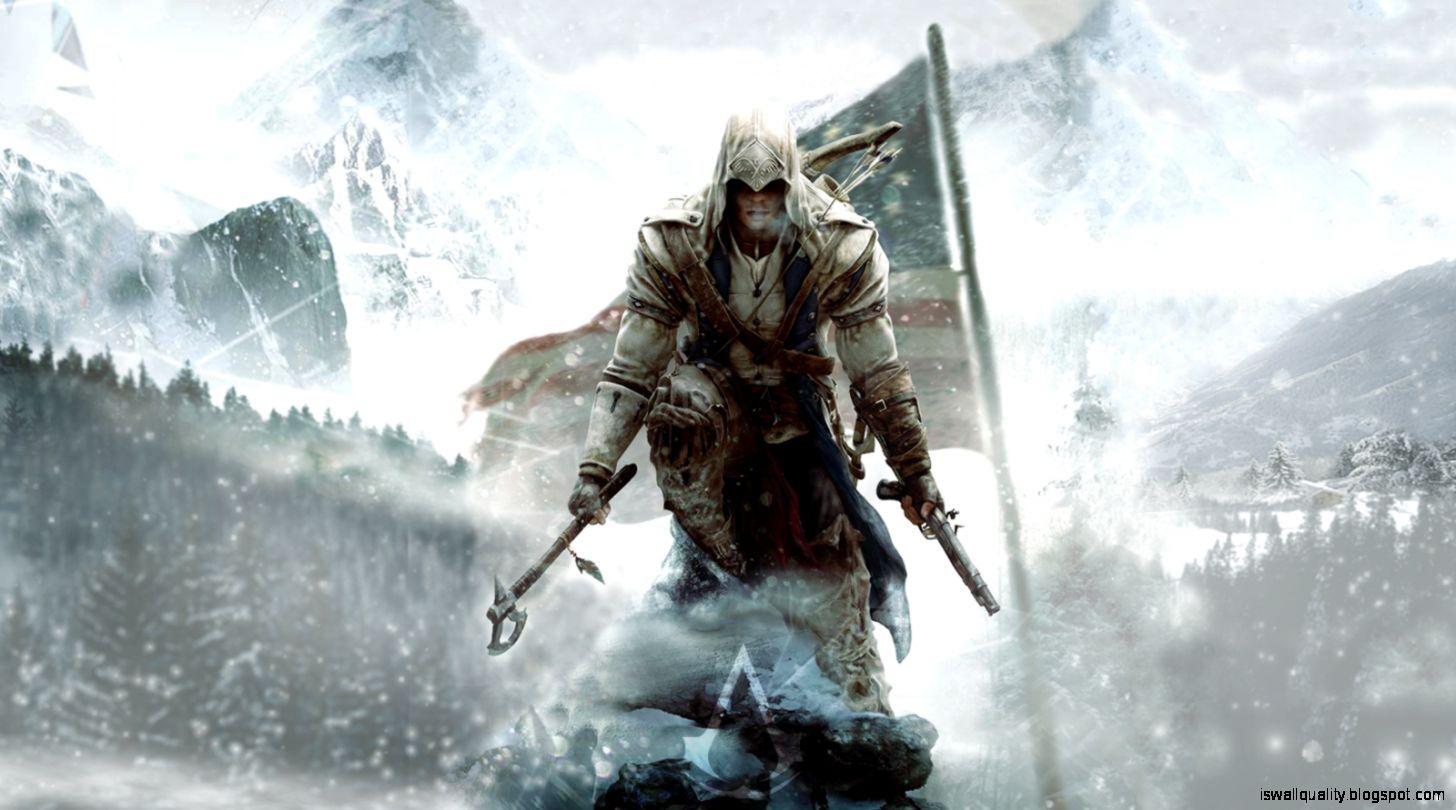 1456x810 Assassin Creed 3 Connor Artwork Wallpaper. Wallpaper