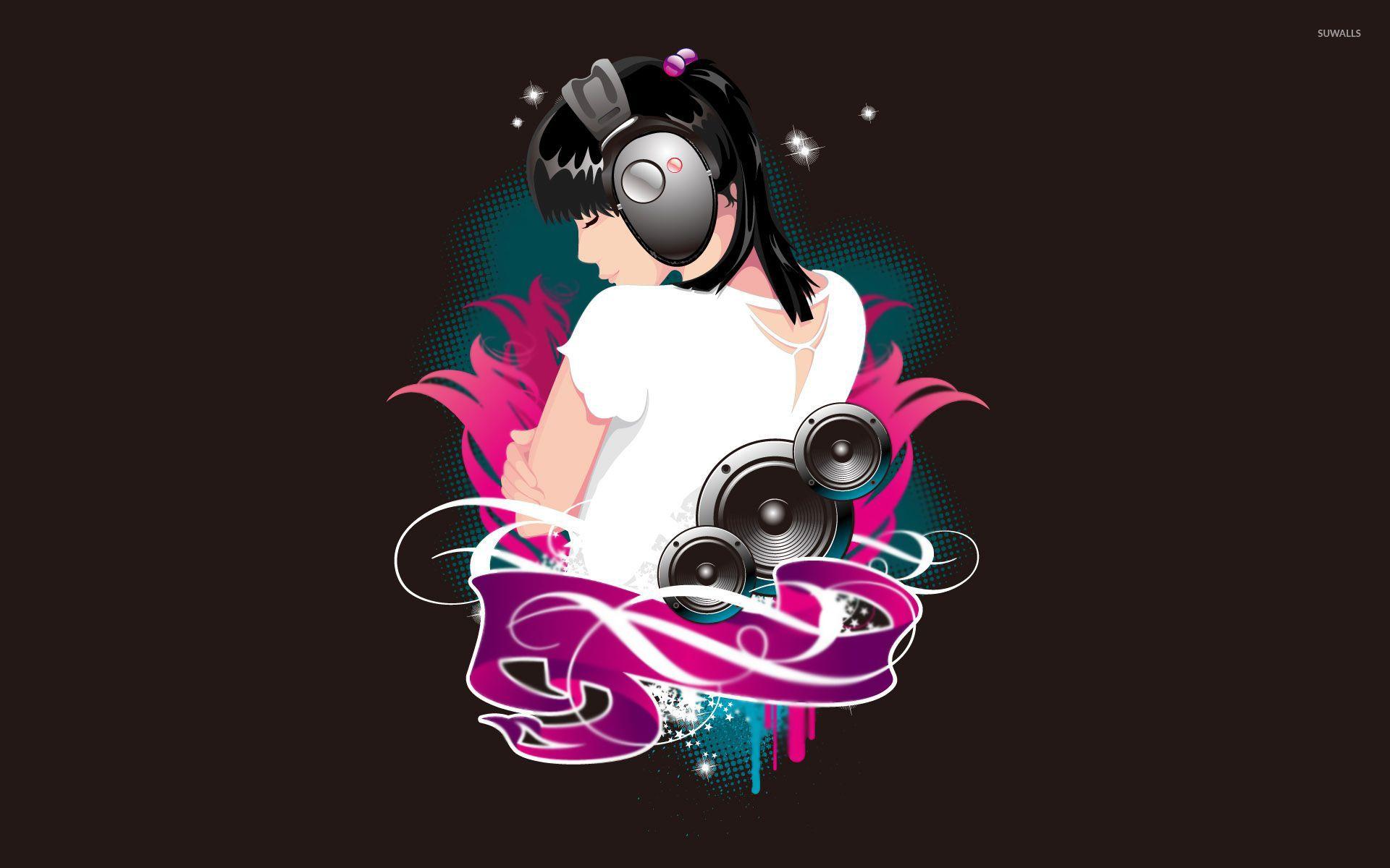 Headphone Girl Wallpapers Top Free Headphone Girl Backgrounds