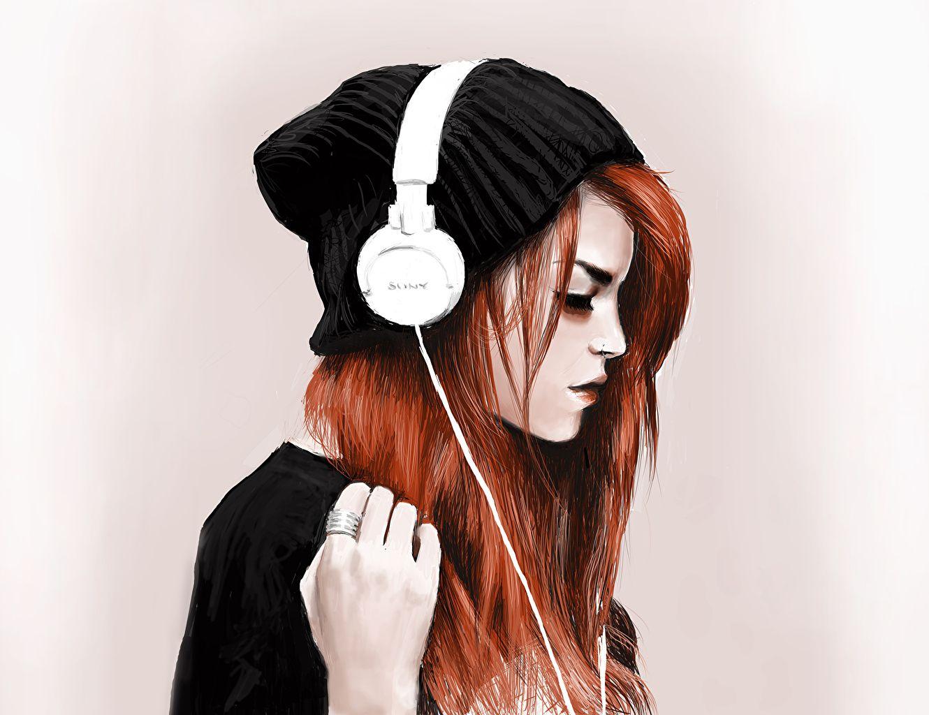 Headphone Girl Wallpapers Top Free Headphone Girl Backgrounds