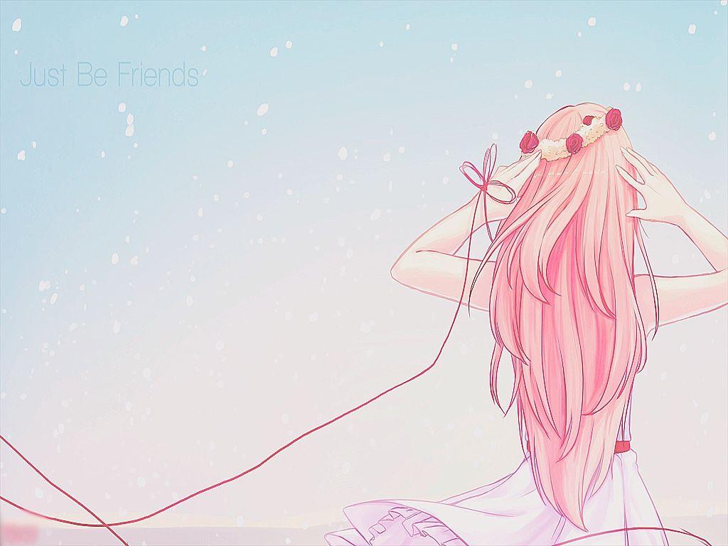 1024x768 Anime Wallpaper Pastel Pink