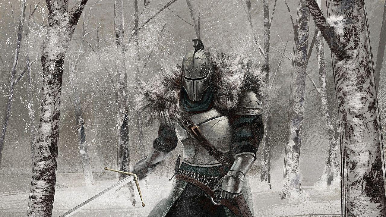 1280x720 Wallpaper Dark Souls Armor Swords Knight Helmet 2 Fantasy Games