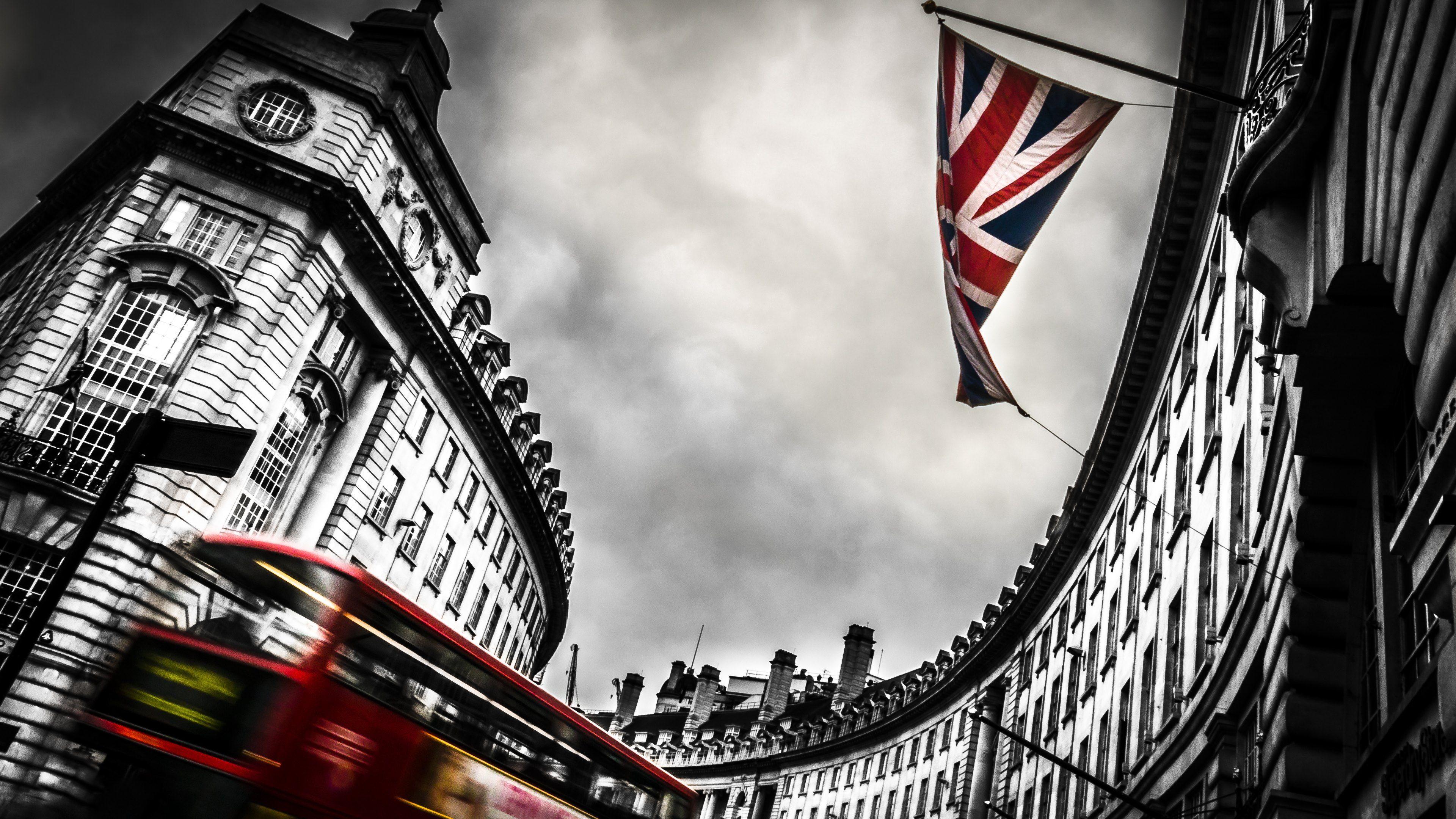 3840x2160 England flag wallpaper