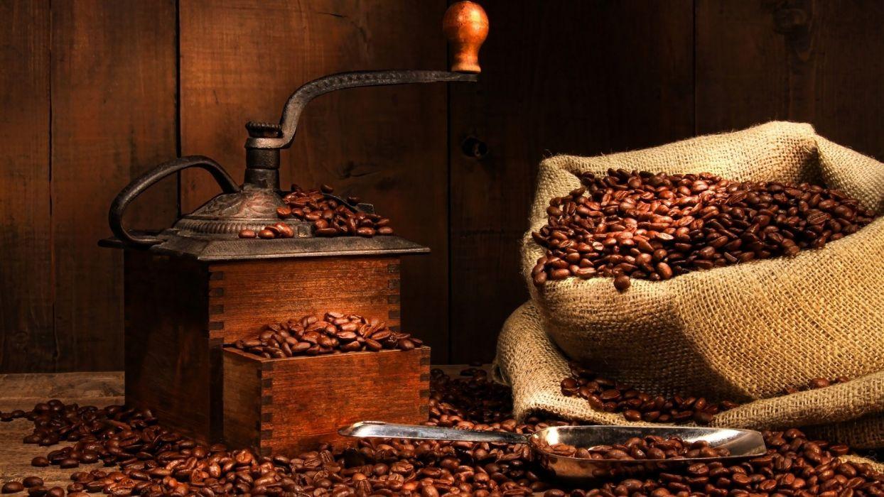 1244x700 Coffee grinder bag coffee beans wallpaperx1080