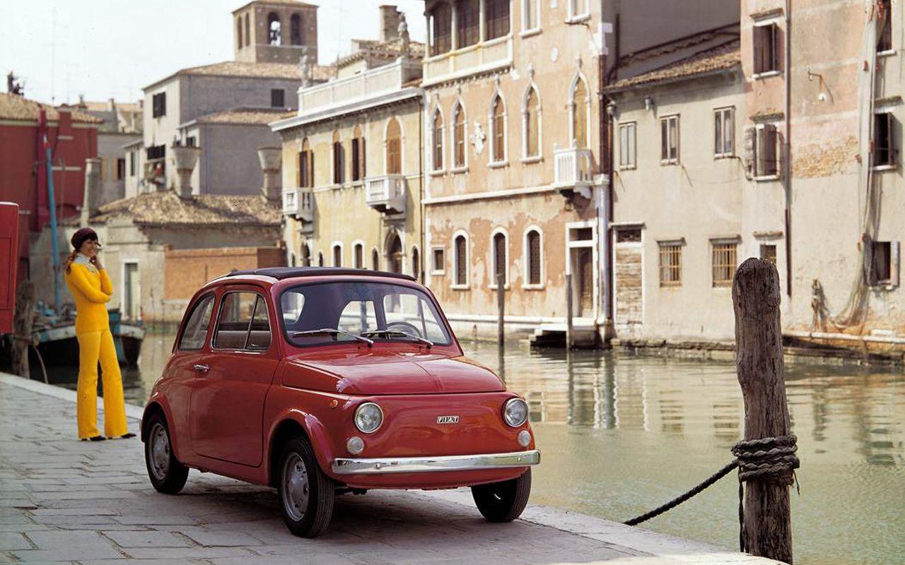 1280x800 Fiat 500 Old Italy