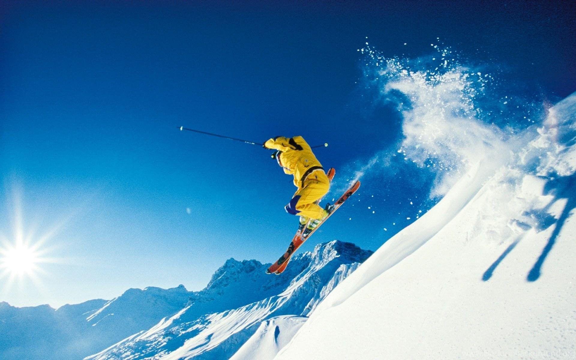 1920x1200 Skiing HD Wallpaper Desktop Background