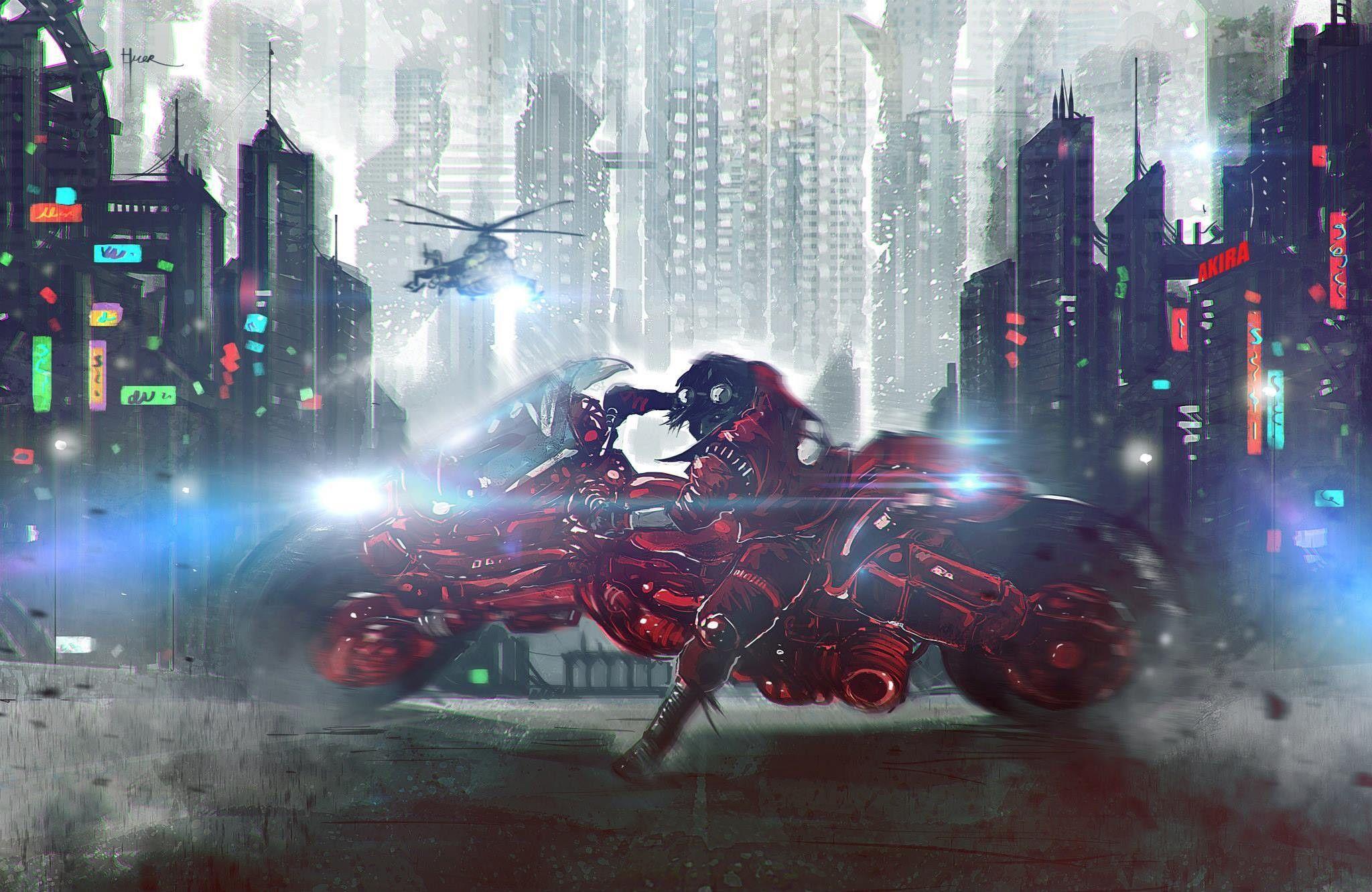 2048x1333 #cyberpunk, #kaneda, #digital art, #futuristic, #drawing